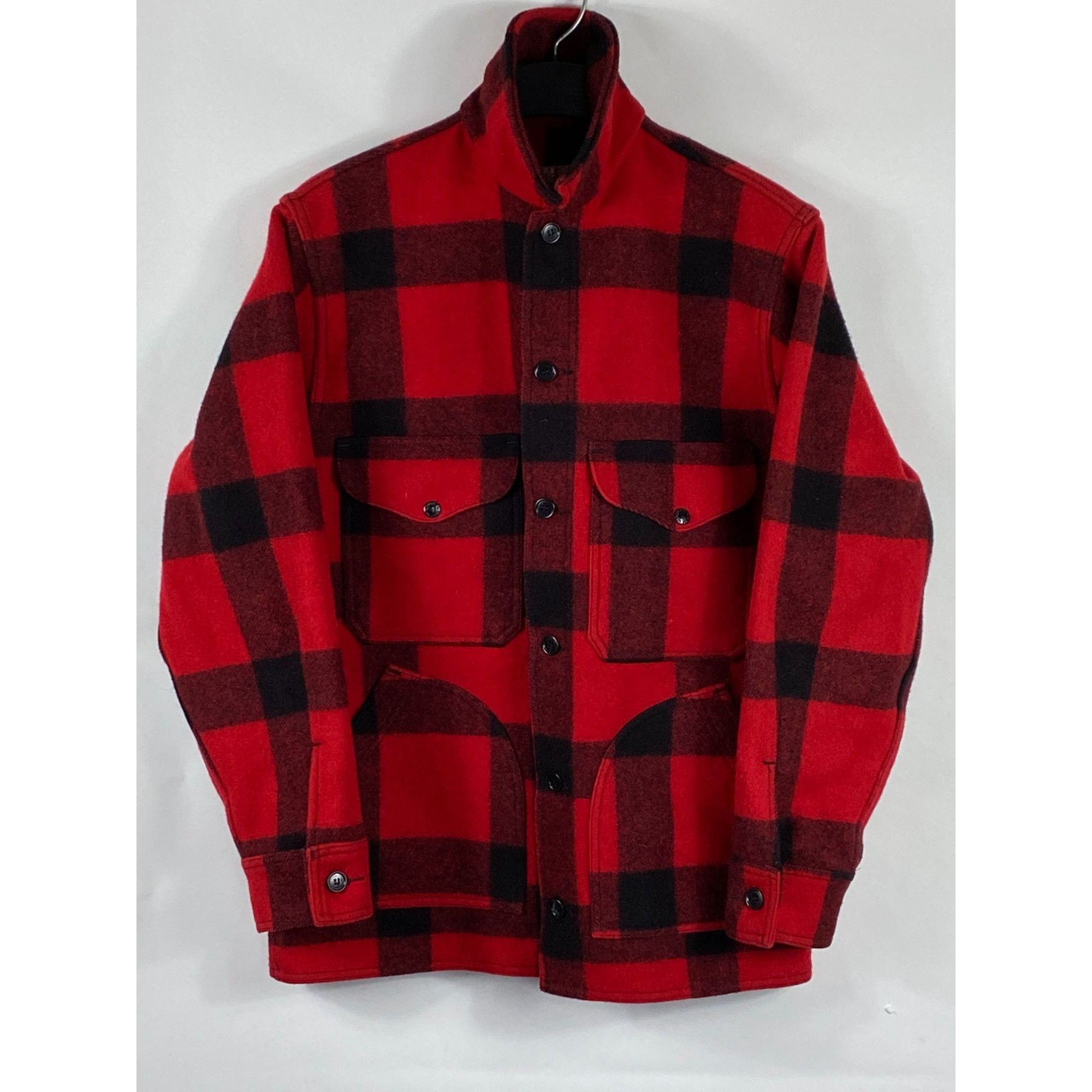 Veste cruiser vintage CC Filson Mackinaw M/L laine rouge buffle plaid