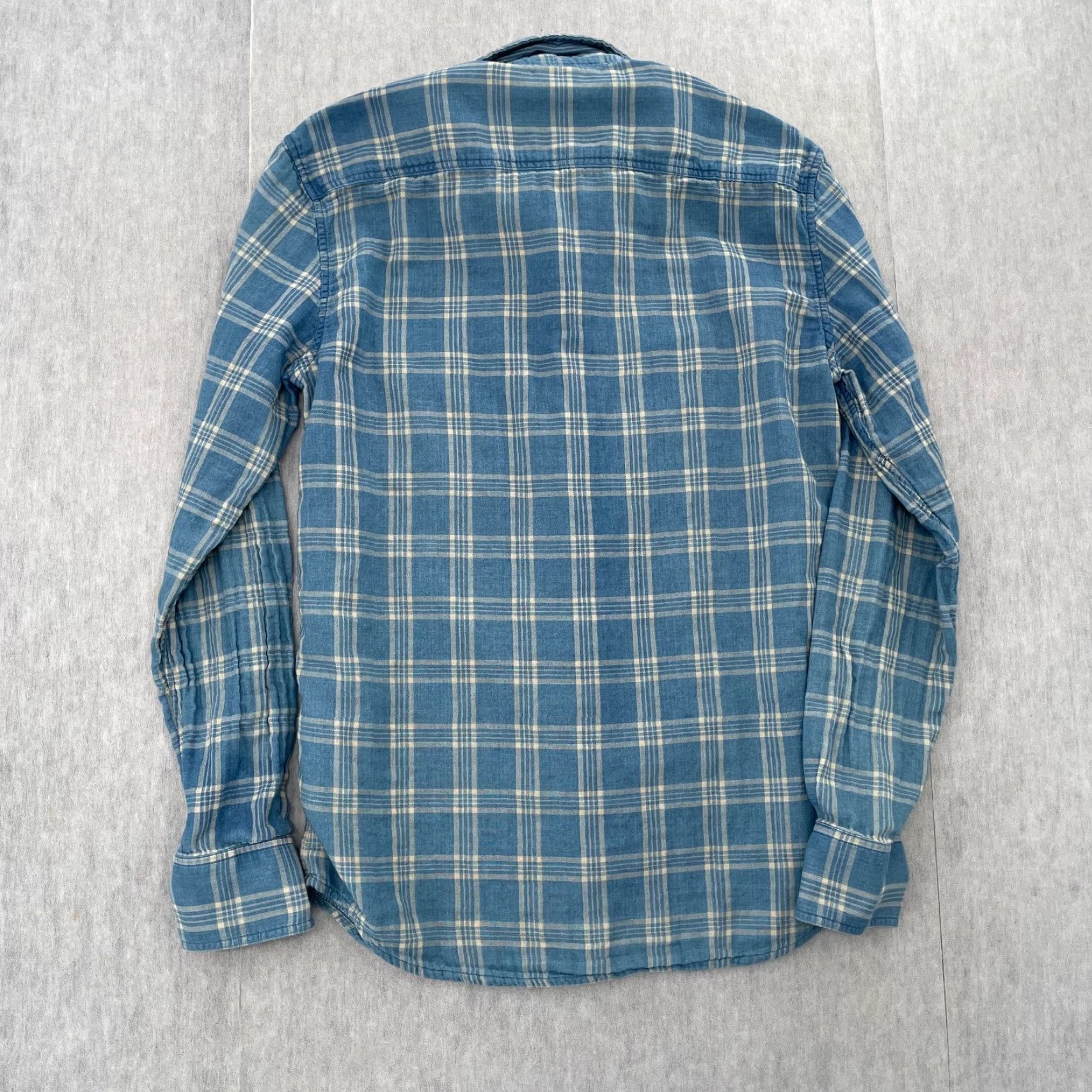 Faherty Faherty Shirt Adult Small Blue Reversible Button Up Long Sleeve Flannel Mens S Size US S / EU 44-46 / 1 - 5 Thumbnail