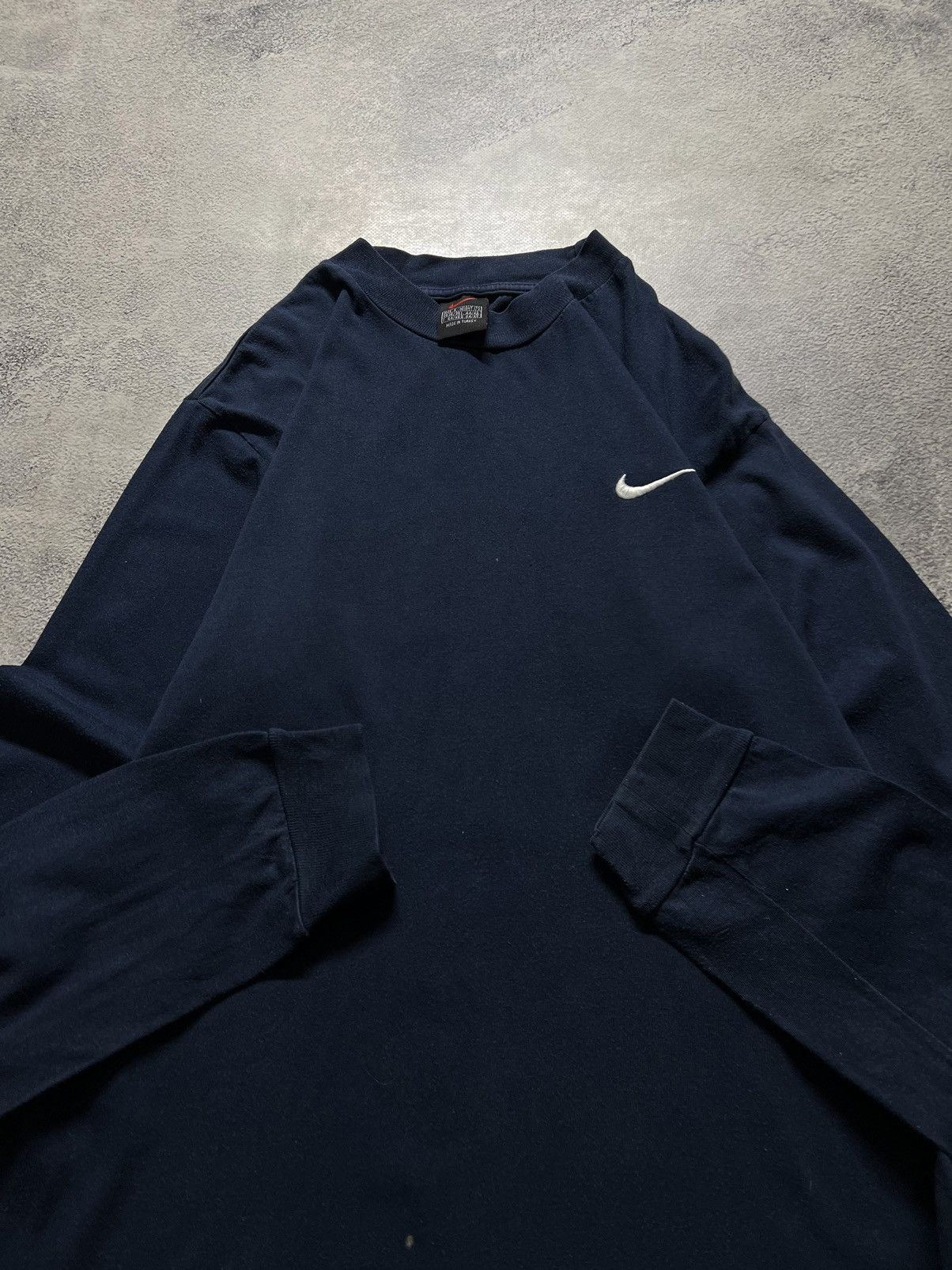 Nike × Vintage Vintage Y2k Nike 💙 Mini Swoosh Long Sleeve 90’s Size US S / EU 44-46 / 1 - 2 Thumbnail