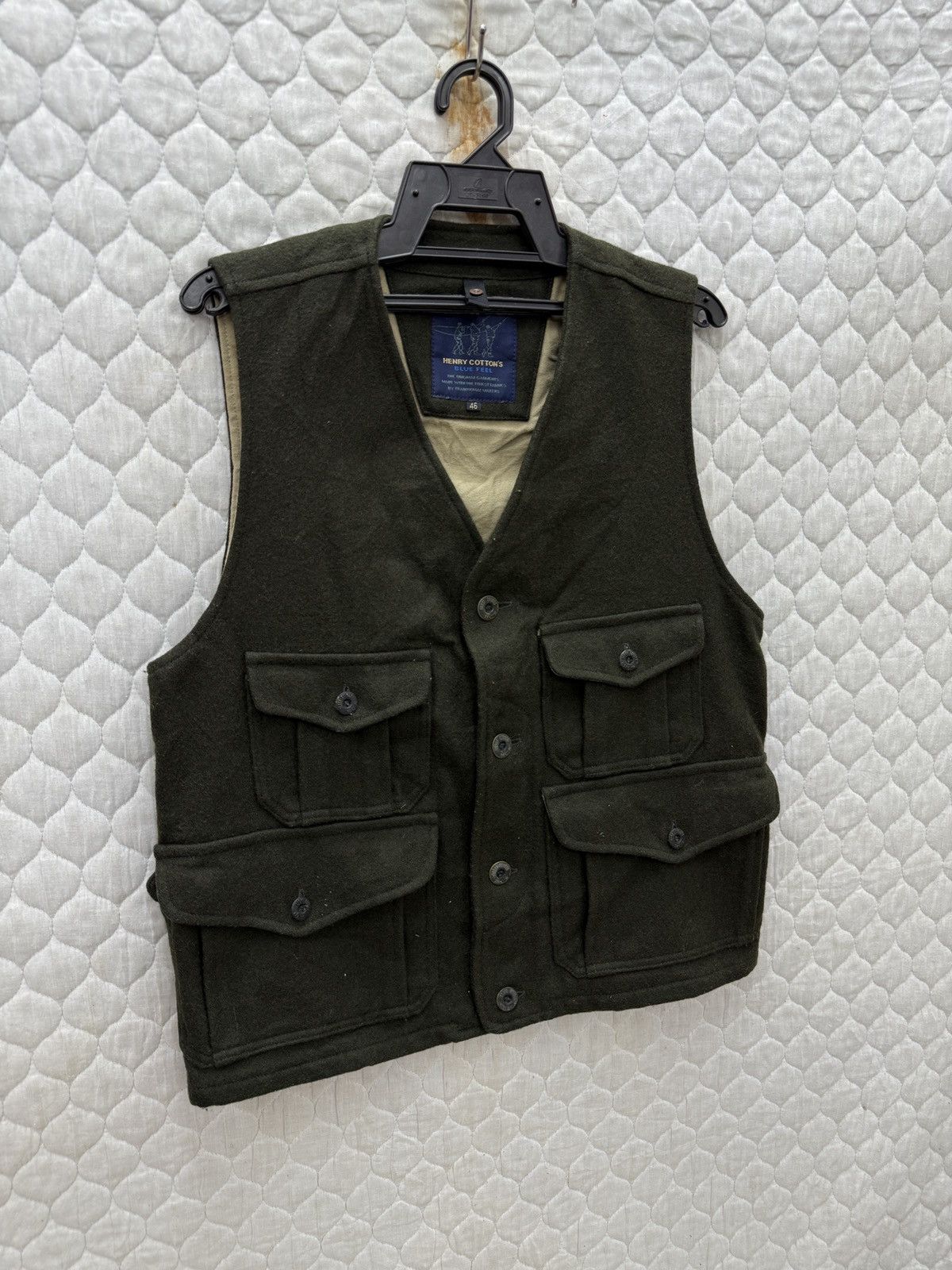 Henry Cotton's × Vintage 🔥🔥🔥STEALS HENRY COTTONS BLUE FEEL VEST Size US S / EU 44-46 / 1 - 2 Thumbnail