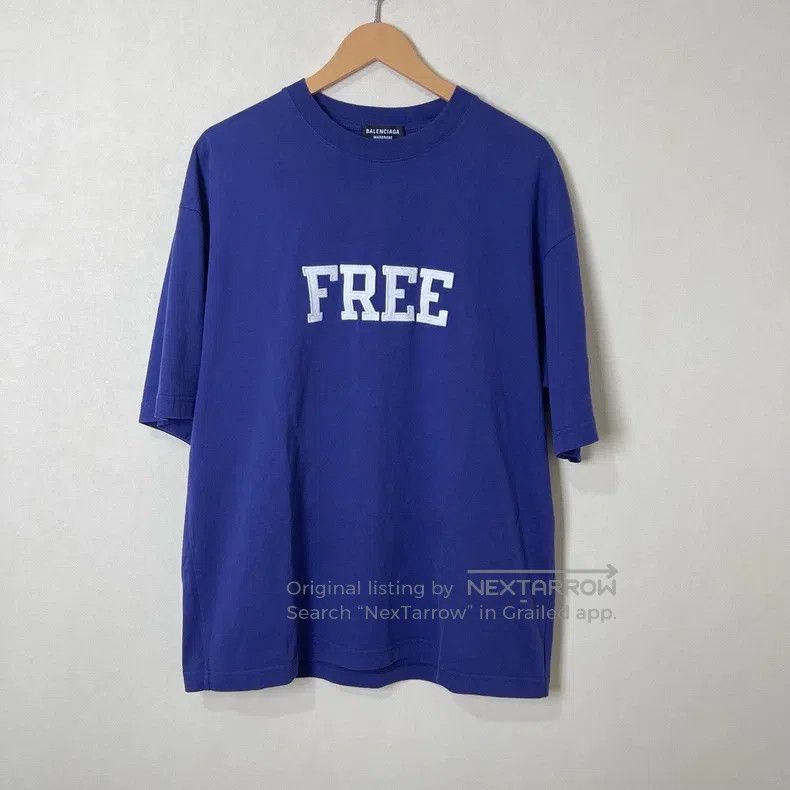 Balenciaga Balenciaga Embroidered three-dimensional Logo Coke blue sh Size US XS / EU 42 / 0 - 1 Thumbnail