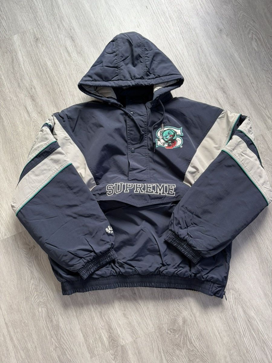 S4LEM × Supreme Supreme Salem Half Zip Stadium Jacket | Grailed
