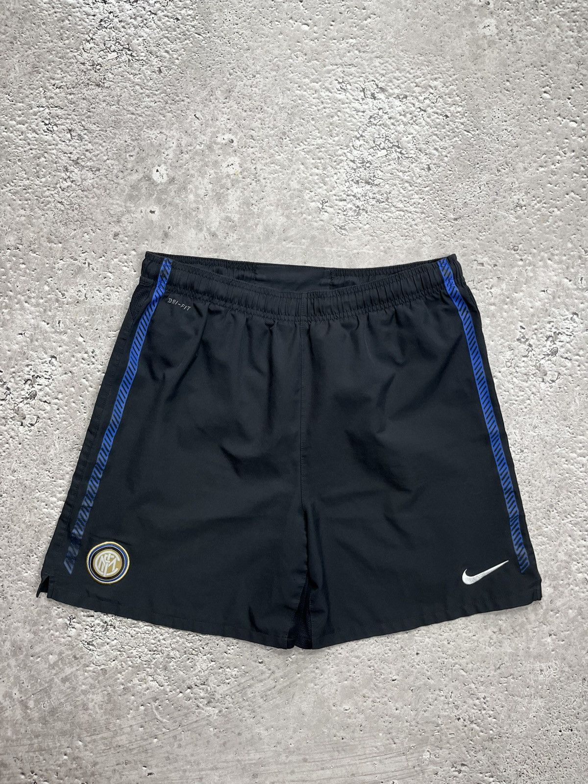 Nike Nike Inter Milan Dri-FIT Football Shorts S Black Blue Size US 30 / EU 46 - 1 Thumbnail