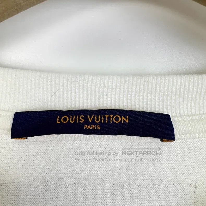 Louis Vuitton Louis Vuitton White Bullet Screen Letter Print Crew Neck T Size US L / EU 52-54 / 3 - 4 Thumbnail