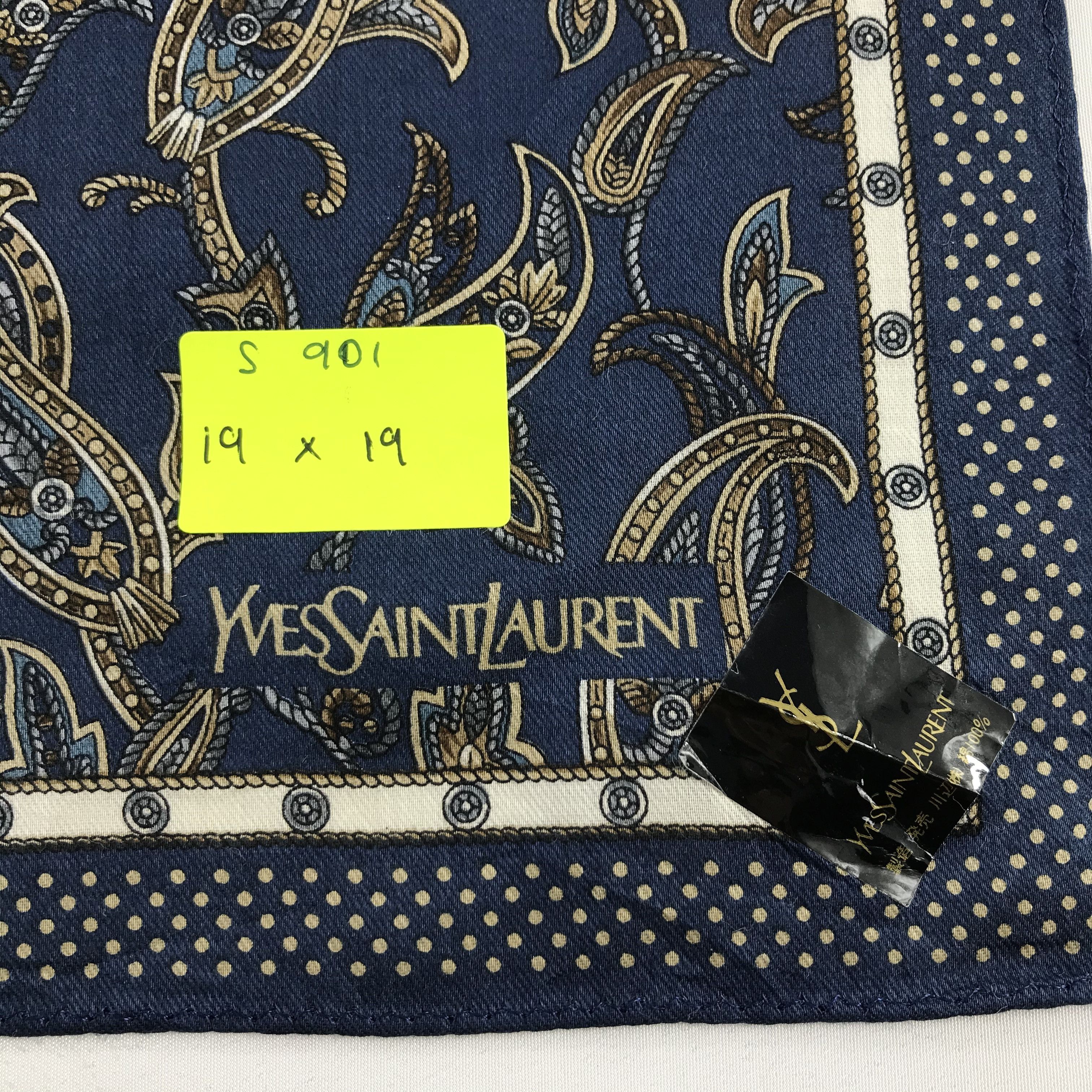 Vintage × Yves Saint Laurent Yves Saint Laurent Bandana / Handkerchief /Neckerchief -S901 Size ONE SIZE - 5 Thumbnail