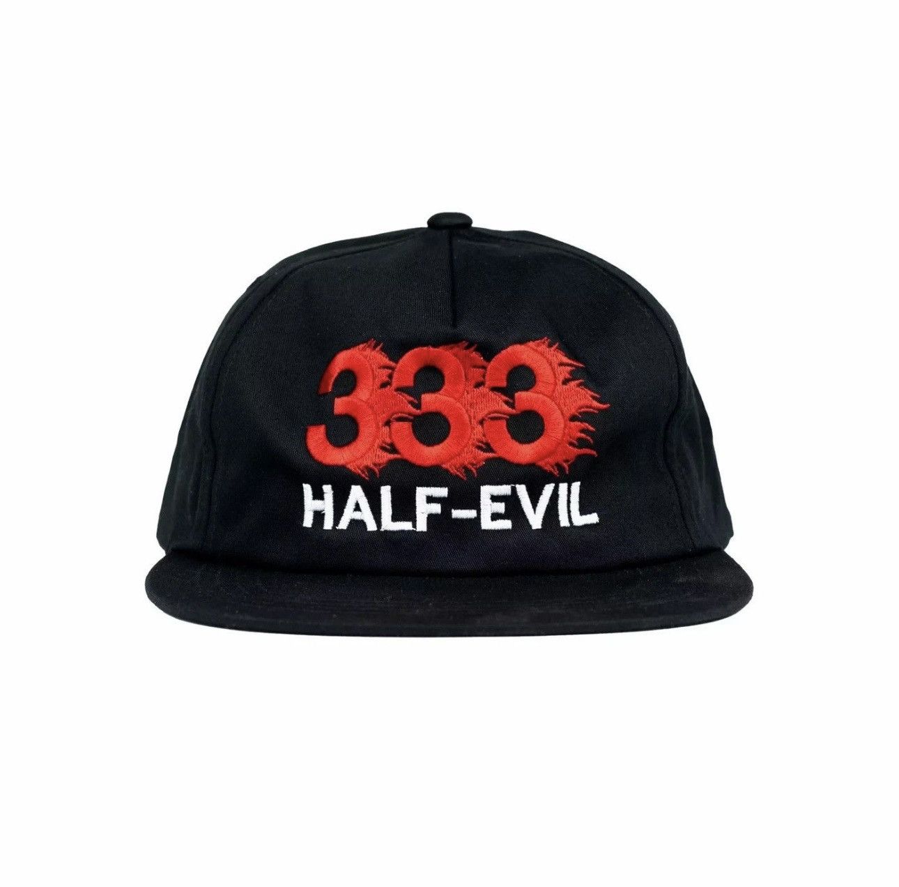 Half Evil Half Evil - 333 Red Flame Logo Hat (3 YEAR ANNIVERSARY) Size ONE SIZE - 5 Thumbnail