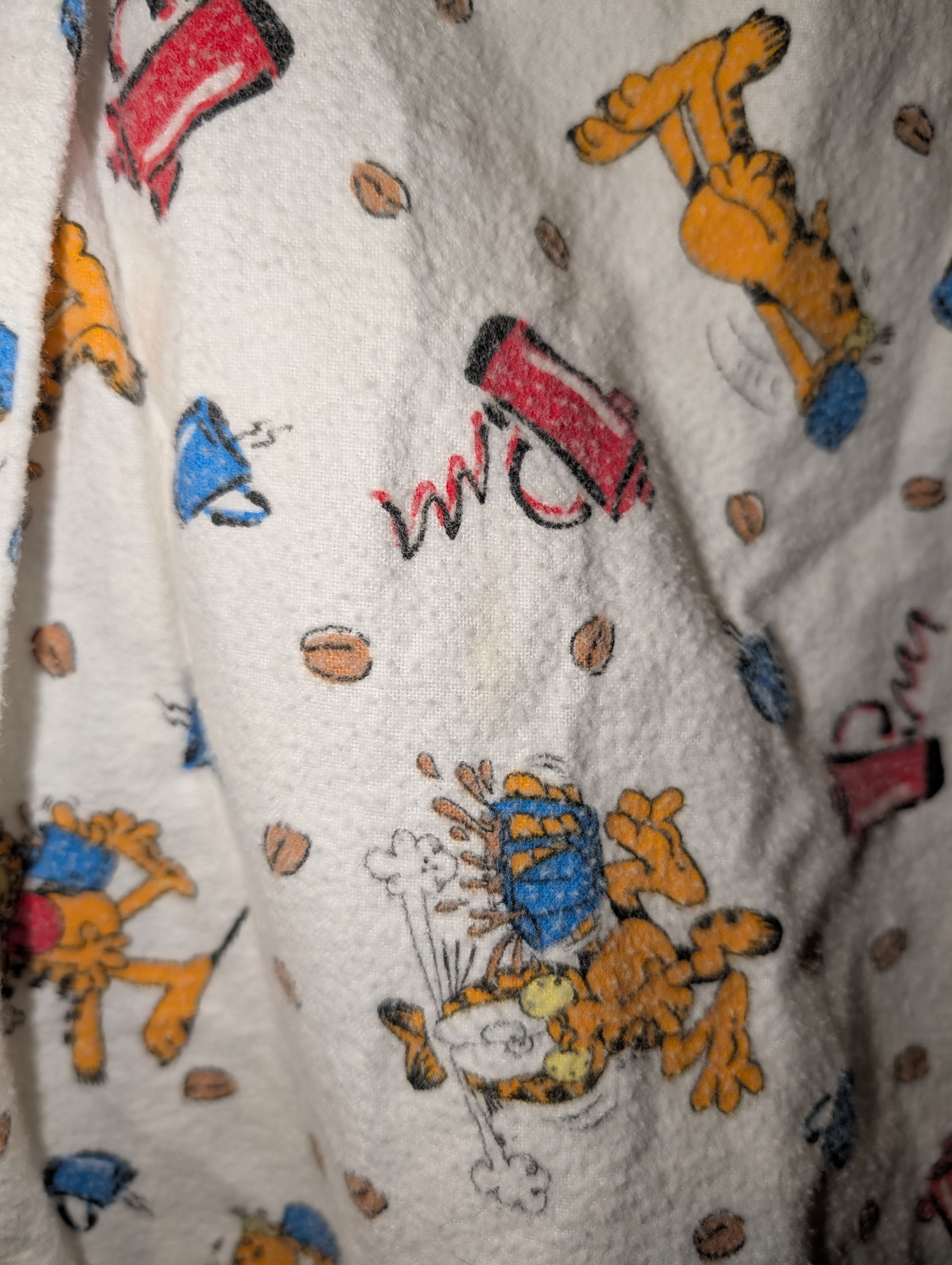Cartoon Network Vintage 70s 80s Garfield Apparel Coffee Cartoon Sleep Wear Size US L / EU 52-54 / 3 - 3 Thumbnail
