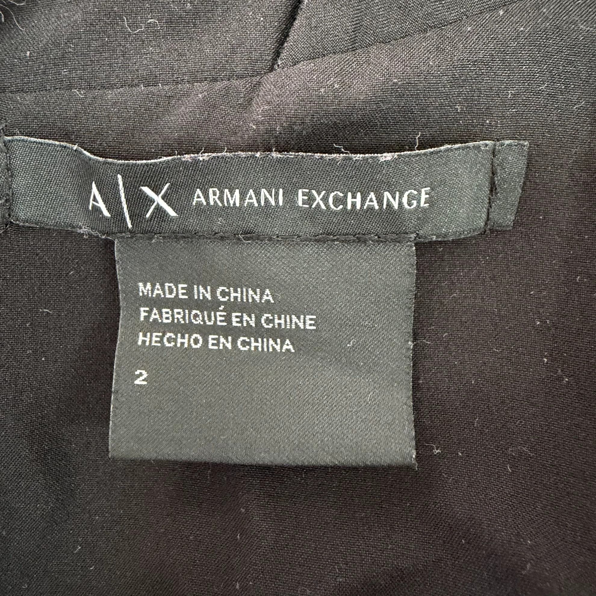 Armani Exchange A/X Black Sleeveless Dress Women's Size 2 Size XS / US 0-2 / IT 36-38 - 7 Thumbnail