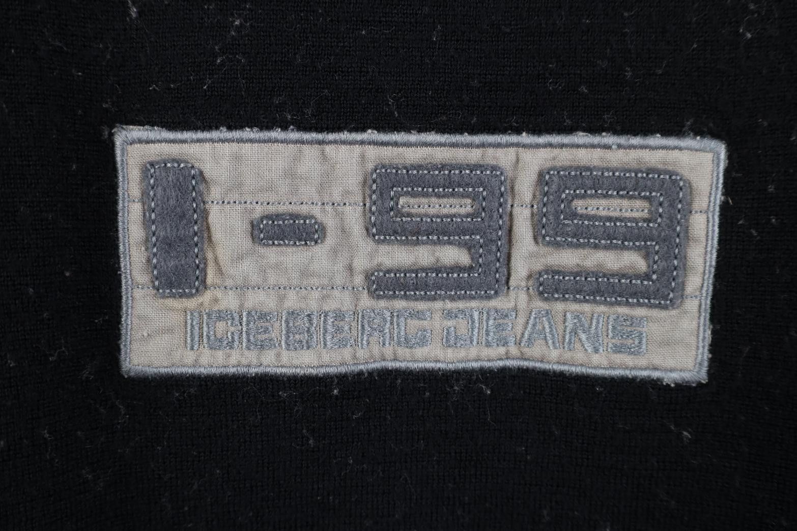 Vintage Vintage 90s Iceberg Jeans Box Logo Wool Knit Sweater Italy Size US L / EU 52-54 / 3 - 5 Thumbnail