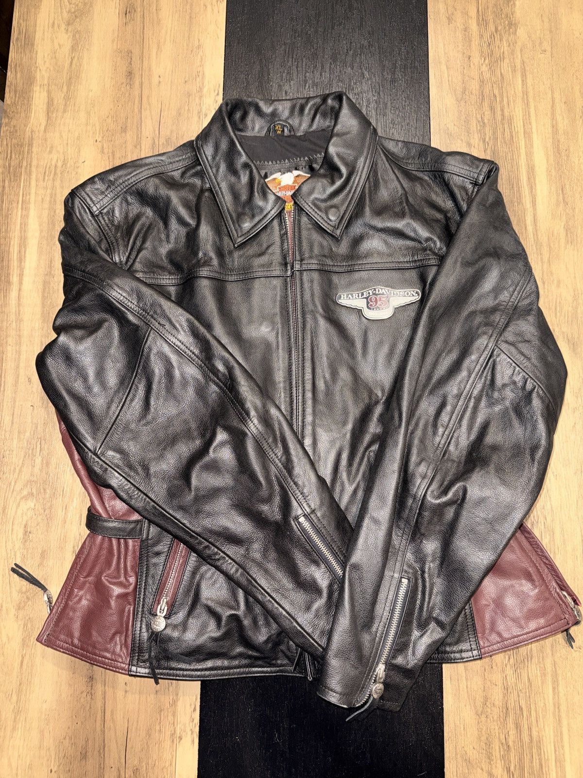 Harley Davidson Rare Vintage 1998 Harley-Davidson Women Leather Jacket - XL Size XL / US 12-14 / IT 48-50 - 2 Thumbnail