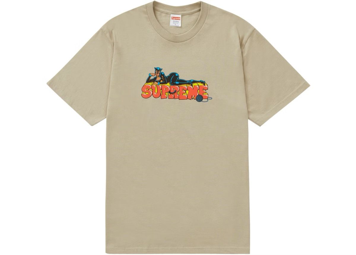 Supreme Supreme Catwoman T-shirt - Sand, Small Size US S / EU 44-46 / 1 - 1 Thumbnail