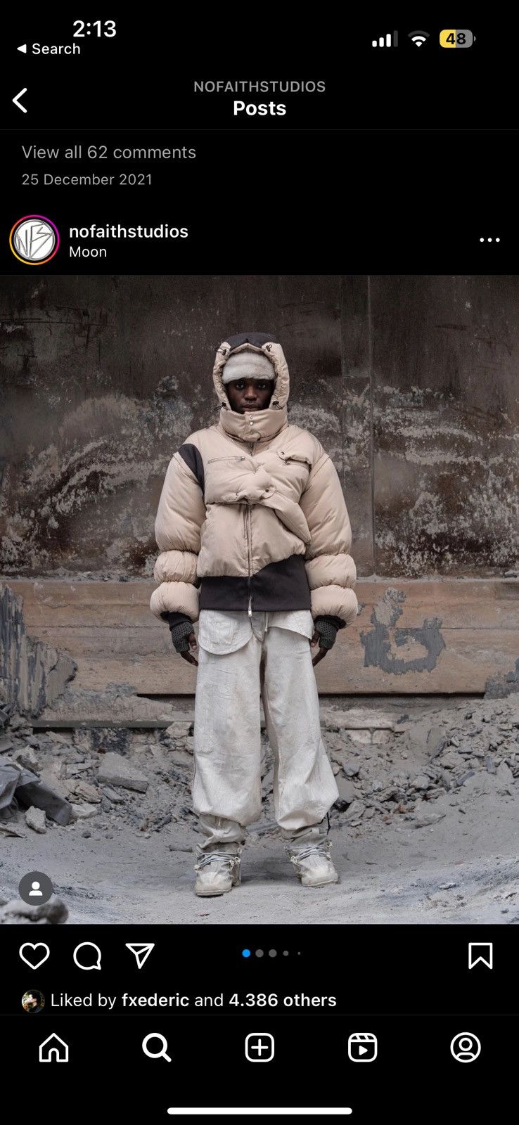 No Faith Studios NO/FAITH STUDIOS MOONJACKET with removable sleeves Size US M / EU 48-50 / 2 - 6 Thumbnail