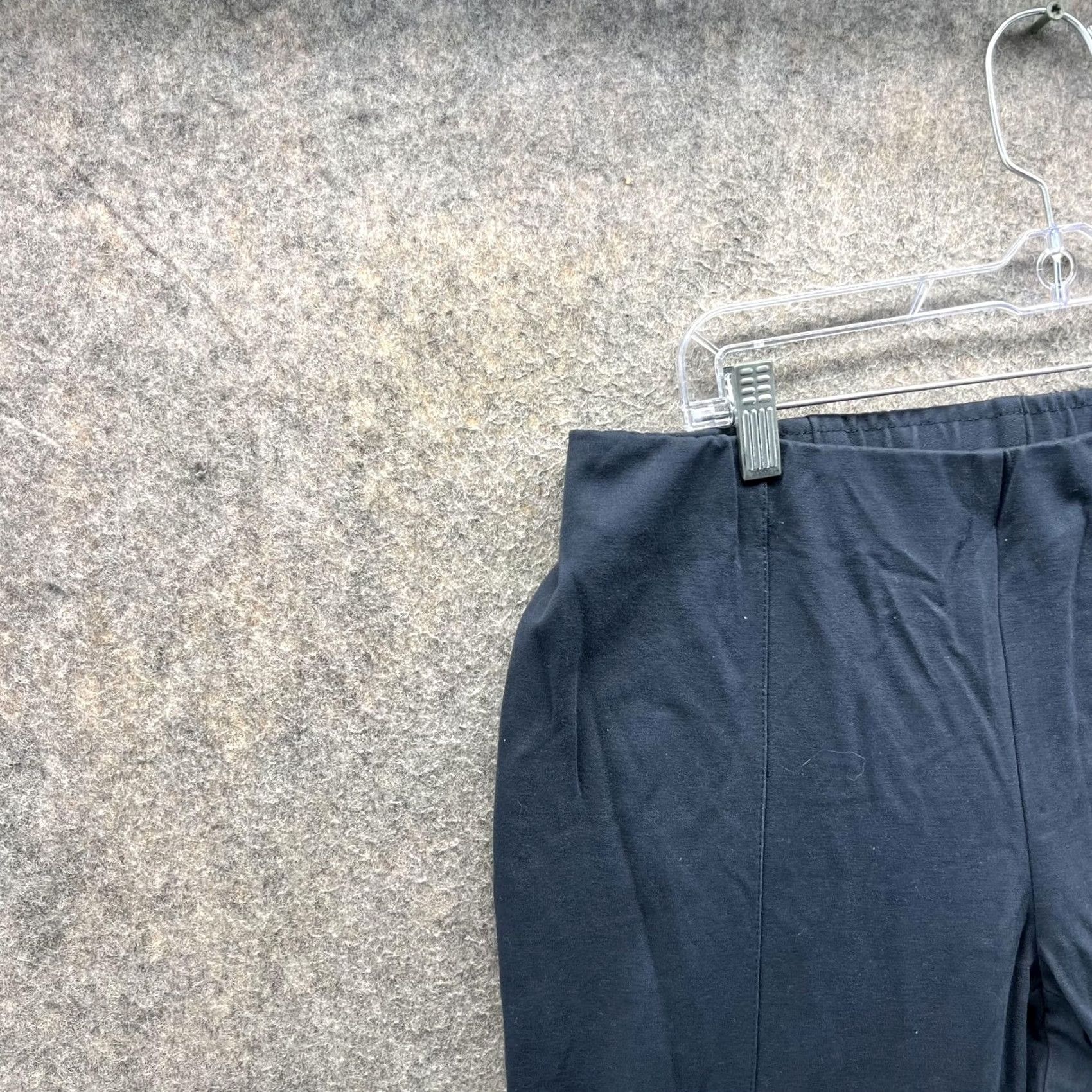 J. Jill VINTAGE? No. J. Jill Pants Womens Medium Black Ponte Slim Leg Dressy Work Elastic Waist Pockets Tapered Office Shoes? Size 32" / US 10 / IT 46 - 5 Thumbnail