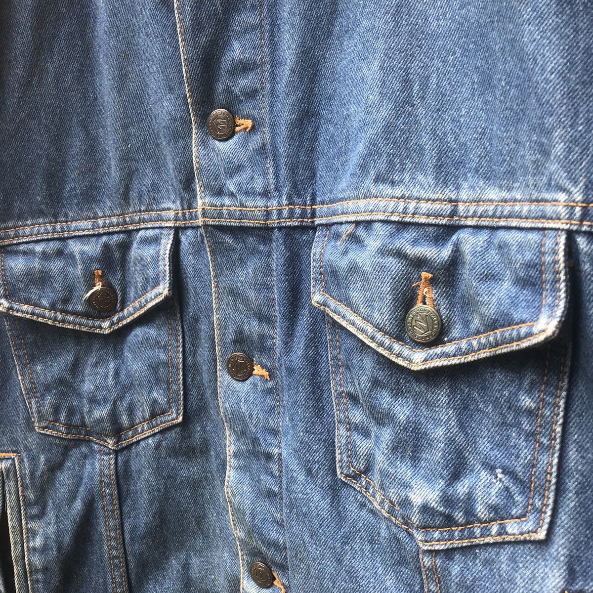 Marlboro × Vintage Vintage Marlboro Country Store Collar Denim Trucker Jacket Size US L / EU 52-54 / 3 - 4 Thumbnail