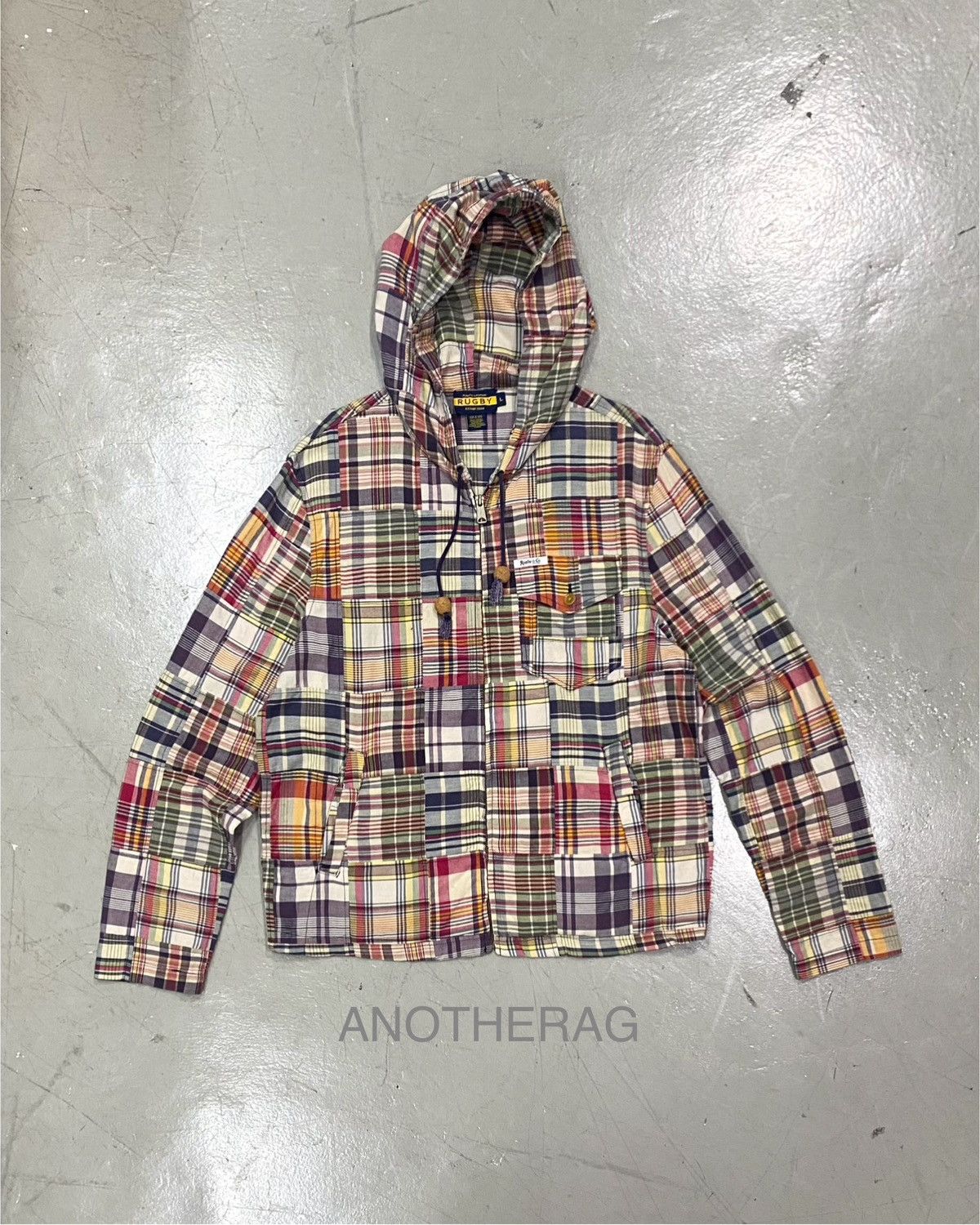 image of Rugby Polo Ralph Laurent Patchwork Jacket, Men's (Size Large)
