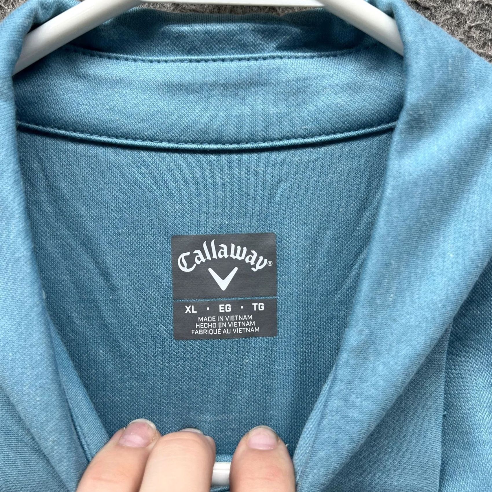 Callaway Callaway Polo Shirt Mens XL Blue Striped Golf Performance Stretch Casual Polo Shirt Mens XL Blue Striped Golf Size US XL / EU 56 / 4 - 4 Thumbnail
