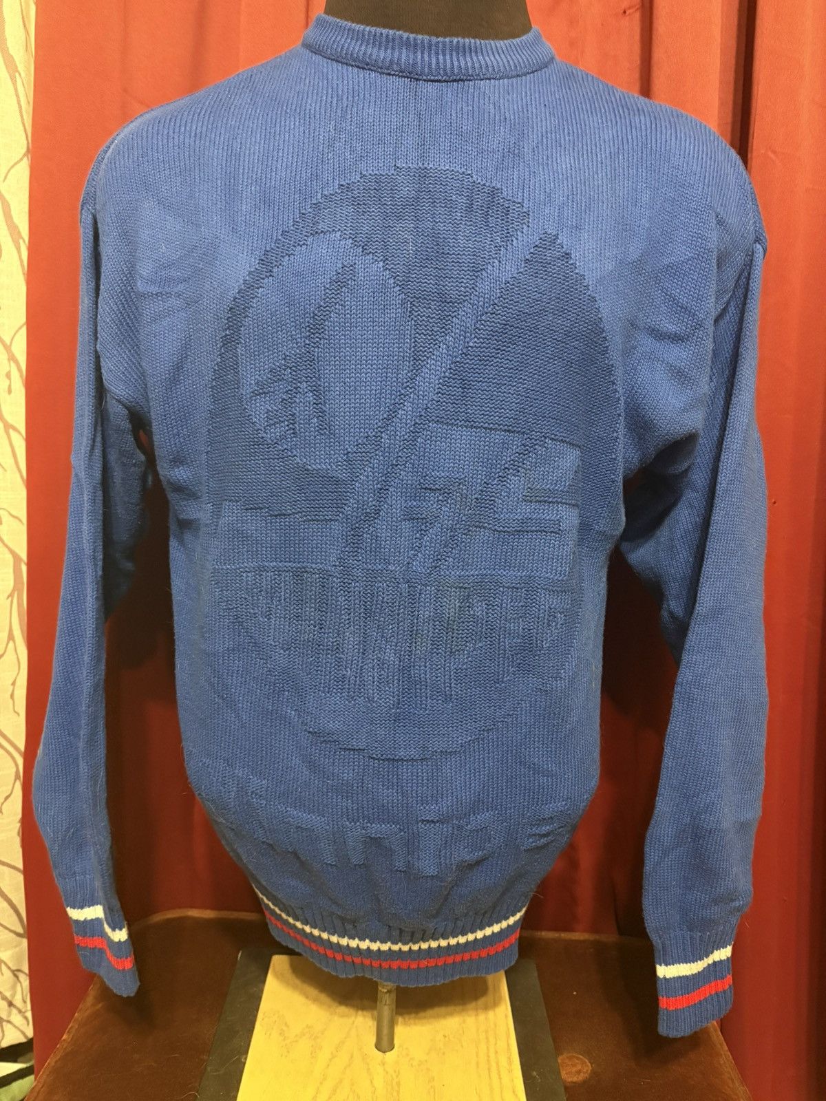 NHL Vintage Winnipeg Jets Sweater 80’s Textile 3D Knit NHL Grail Size US L / EU 52-54 / 3 - 1 Thumbnail