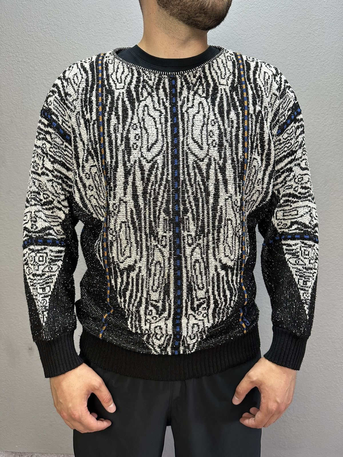 Coogi Vintage Carlo Colucci Knitted Sweater Coogi Style Archival Size US L / EU 52-54 / 3 - 1 Thumbnail