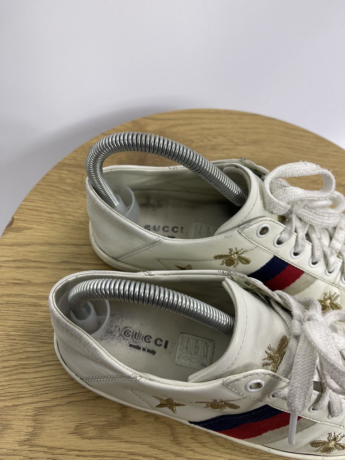 Gucci Gucci Sylvie Women's Sneakers 37 Multicolor Web Ace Stars Size US 7 / IT 37 - 4 Thumbnail