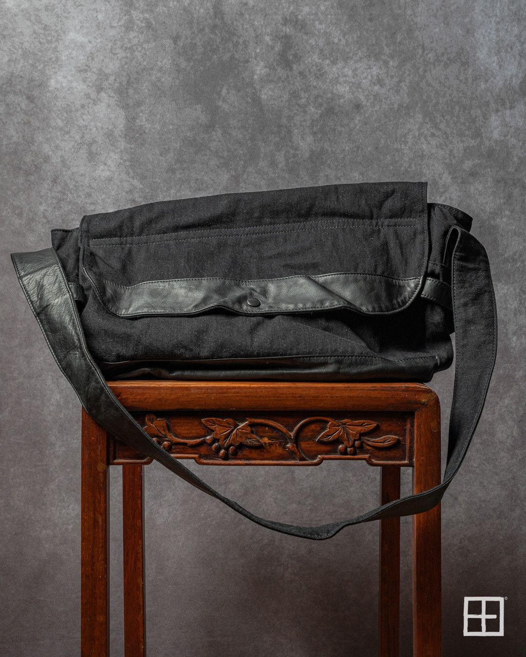Yohji Yamamoto Yohji Yamamoto Pour Homme AW24 Katsuragi Denim Shoulder Bag Size ONE SIZE - 3 Thumbnail