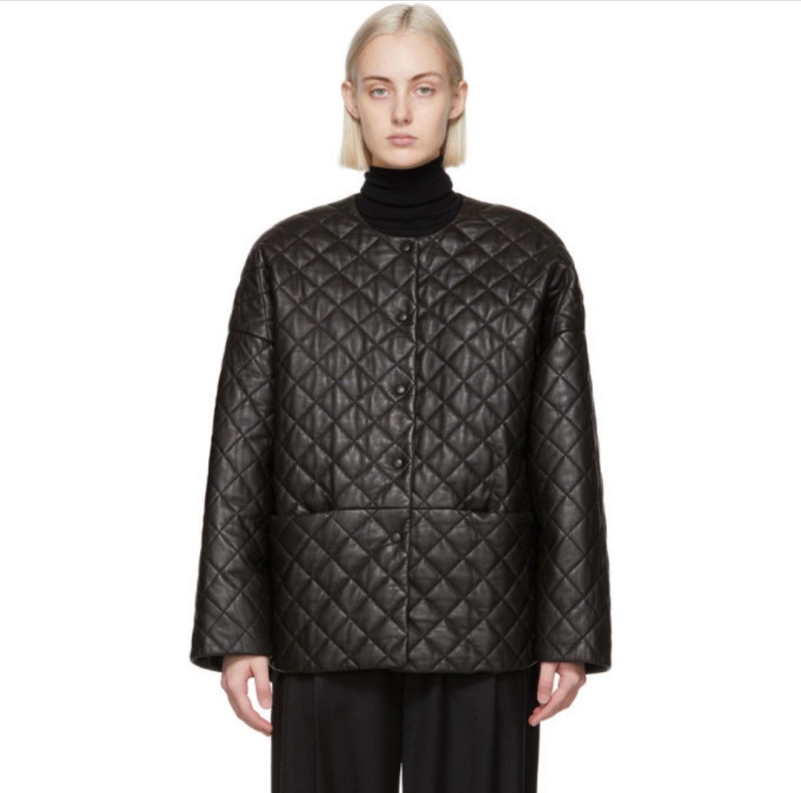 Toteme Totême quilted leather jacket Size XXS / US 00 / IT 34 - 1 Thumbnail