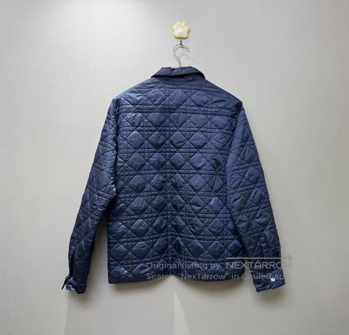 Dior Dior Navy Embroidered Logo Quilted Jacket. Size US L / EU 52-54 / 3 - 4 Thumbnail