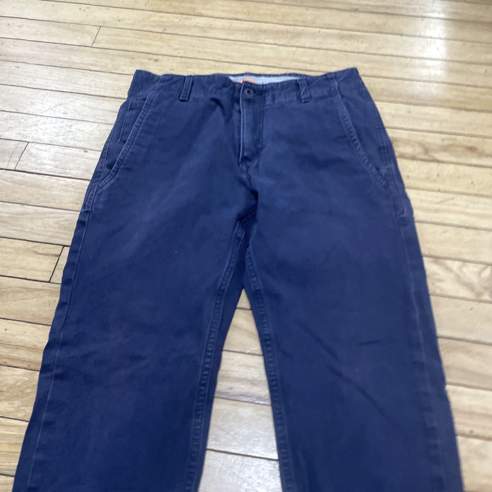 Dockers DOCKERS D1 Slim Tapered Pants Men 30x30 Blue Workwear Performance Twill Chino Slim 30x29 Navy Blue Mens Size US 30 / EU 46 - 2 Thumbnail