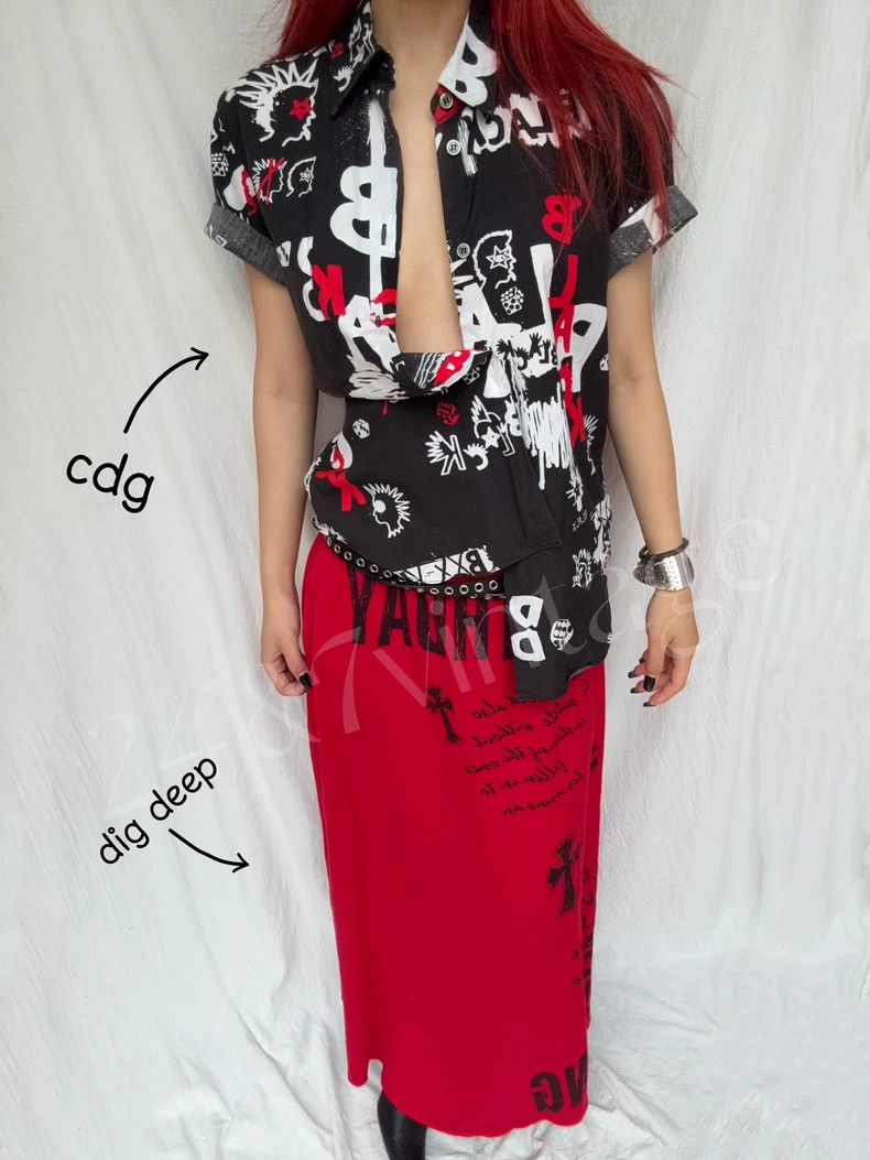 Comme des Garcons Comme Des Garcons Full printed short sleeved shirt 2505-Nex Size S / US 4 / IT 40 - 1 Thumbnail