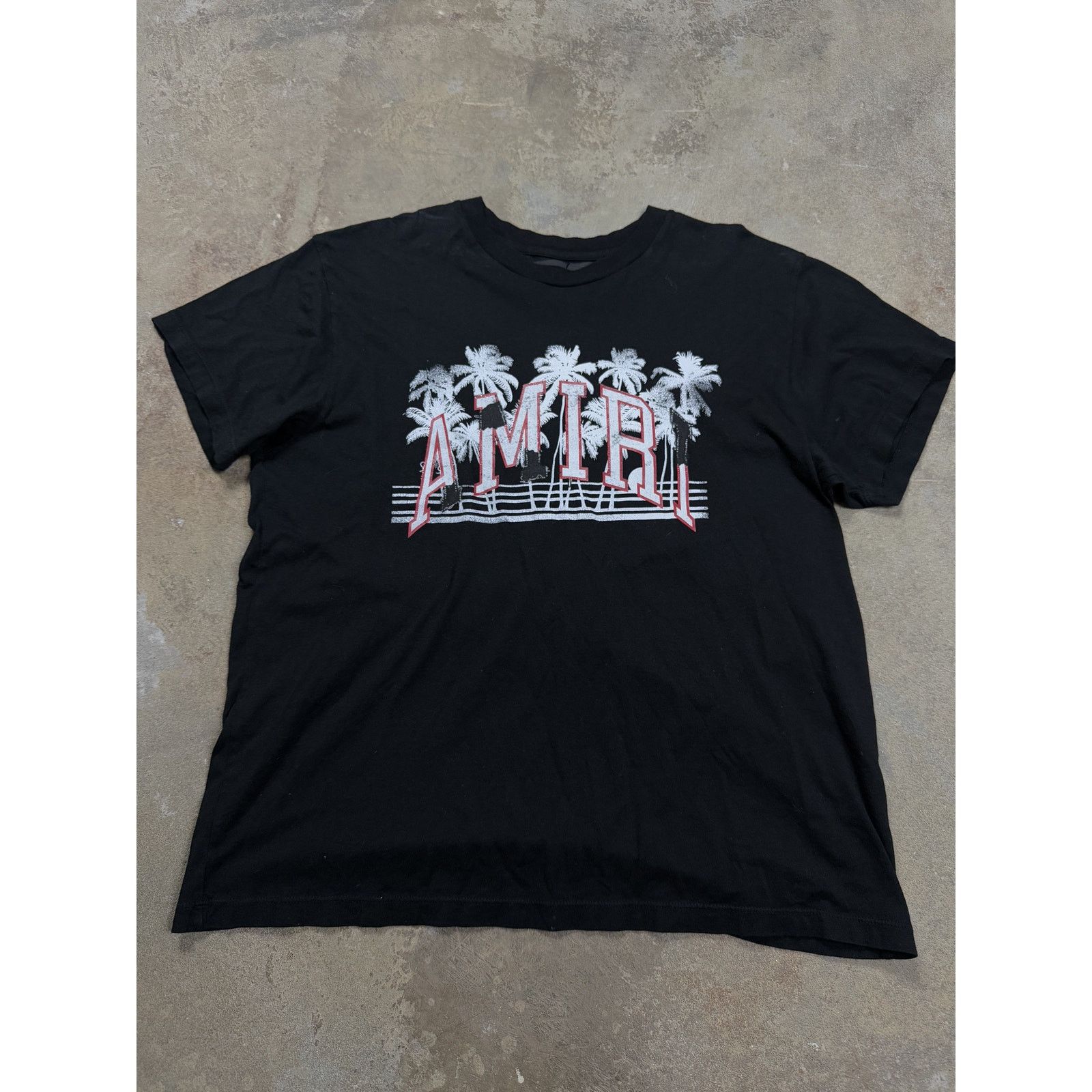 Amiri Amiri Tee Black Red Palm Medium Used Size US M / EU 48-50 / 2 - 1 Thumbnail