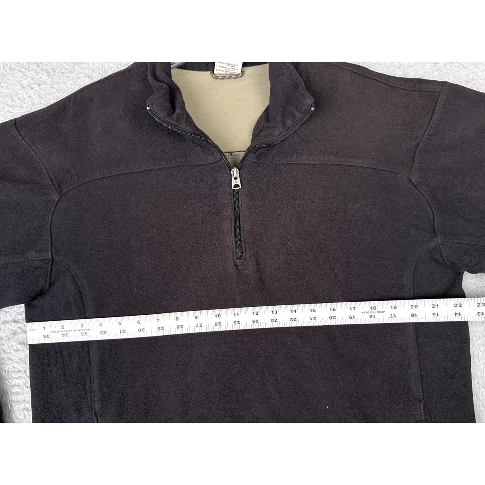 Vintage Columbia Pullover Mens Large Black Vertex 1/4 Zip Lined Fleece Sweatshirt Hiking Shirt Mens Size US L / EU 52-54 / 3 - 7 Thumbnail