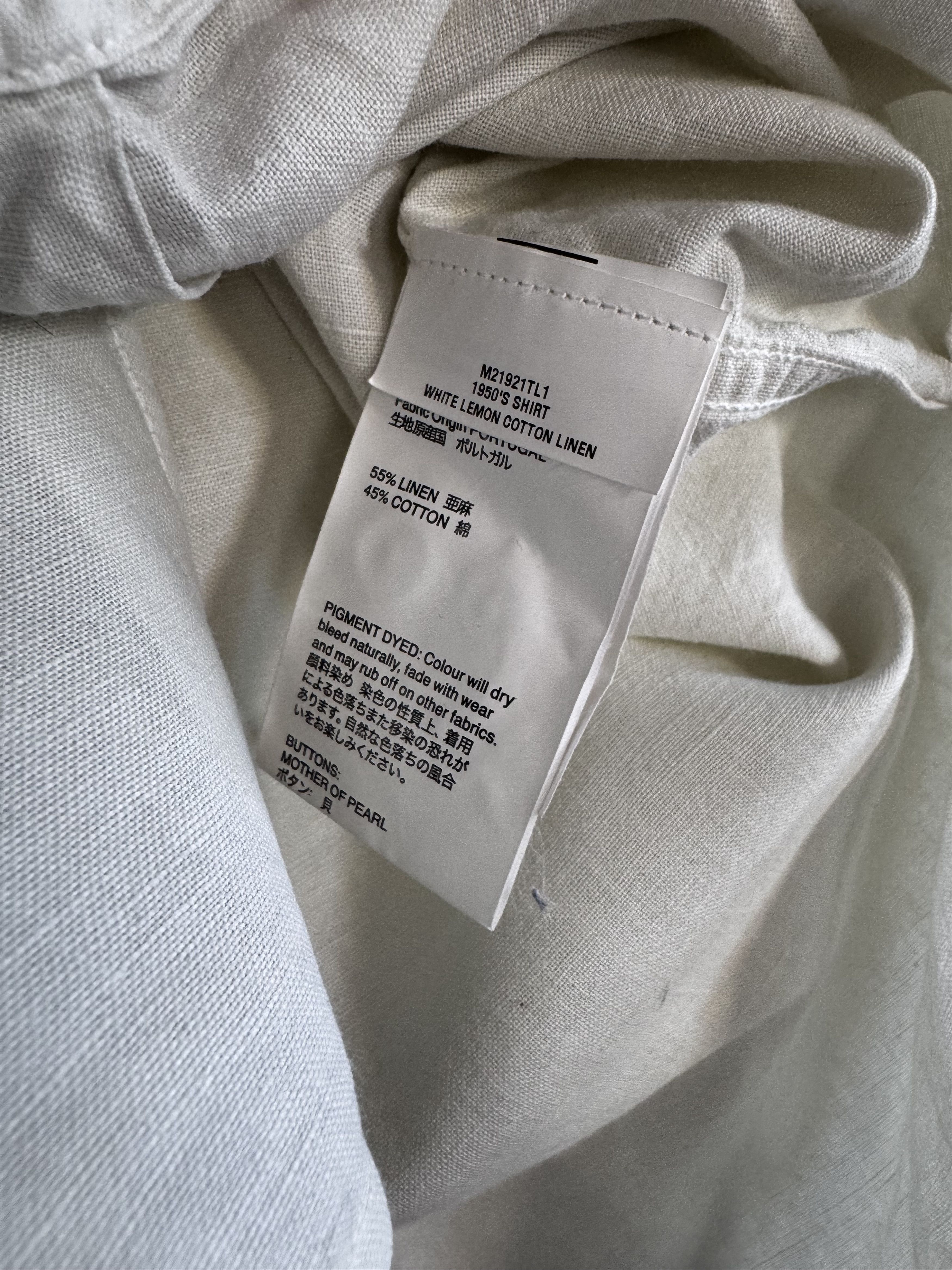 Our Legacy 1950s WHITE LEMON COTTON LINEN Size US S / EU 44-46 / 1 - 6 Thumbnail