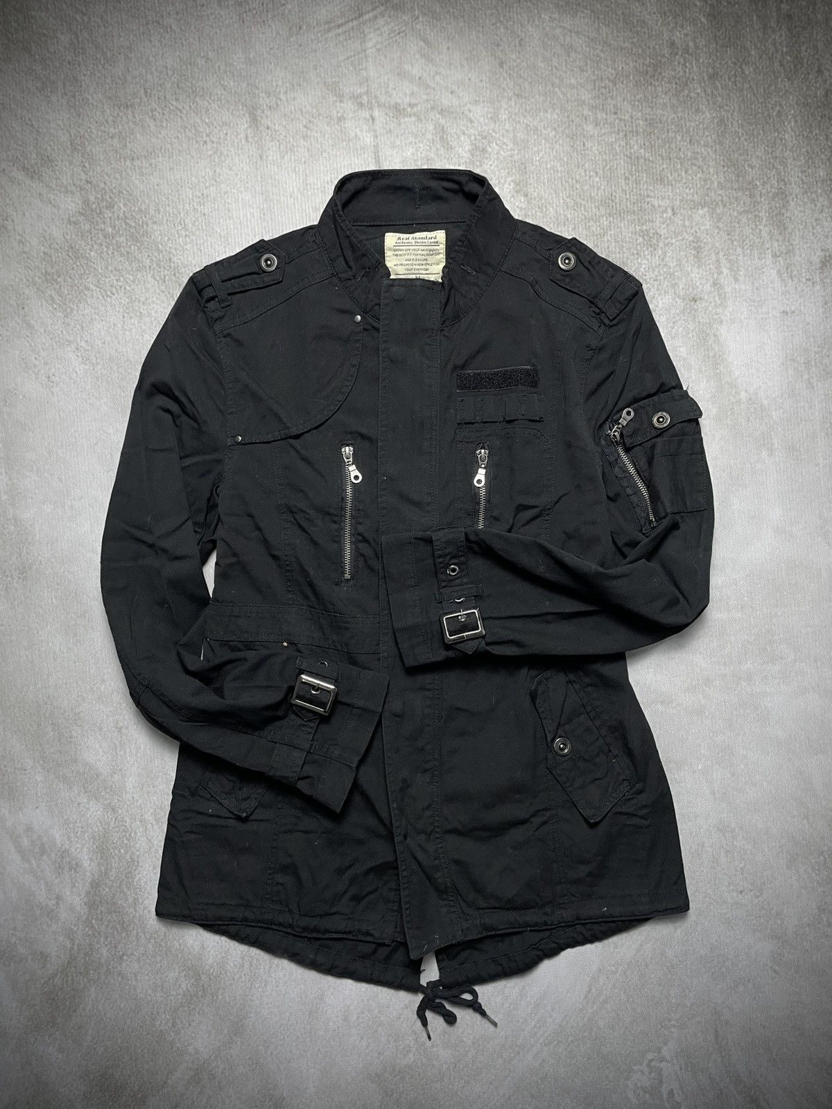 Japanese Brand 2000’s Real Standard - Vkei Style Bondage Parka Jacket Size US M / EU 48-50 / 2 - 2 Thumbnail