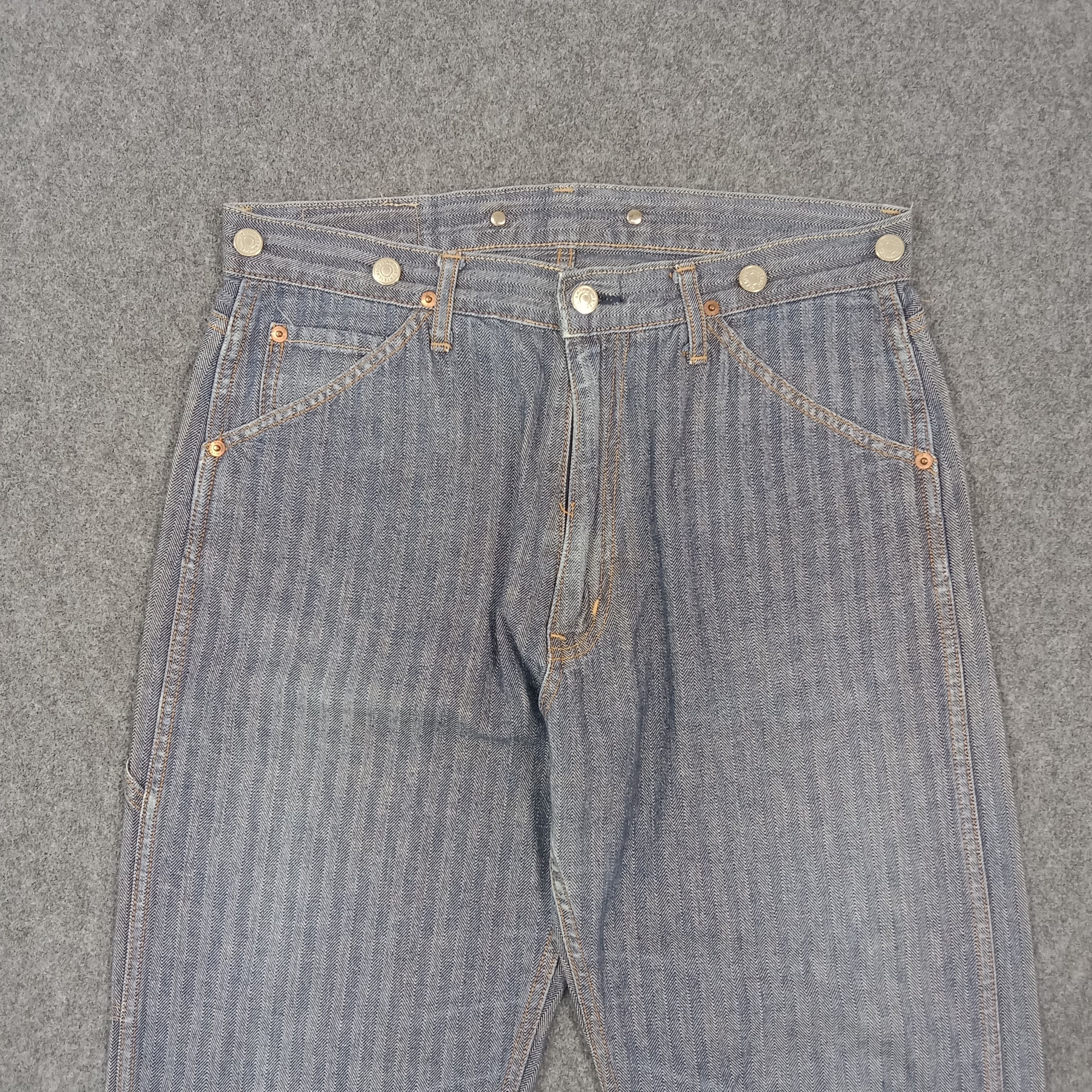Hysteric Glamour Hysteric Glamour Kinky Japanese Denim Stripes Jeans C280N31 Size US 32 / EU 48 - 6 Thumbnail