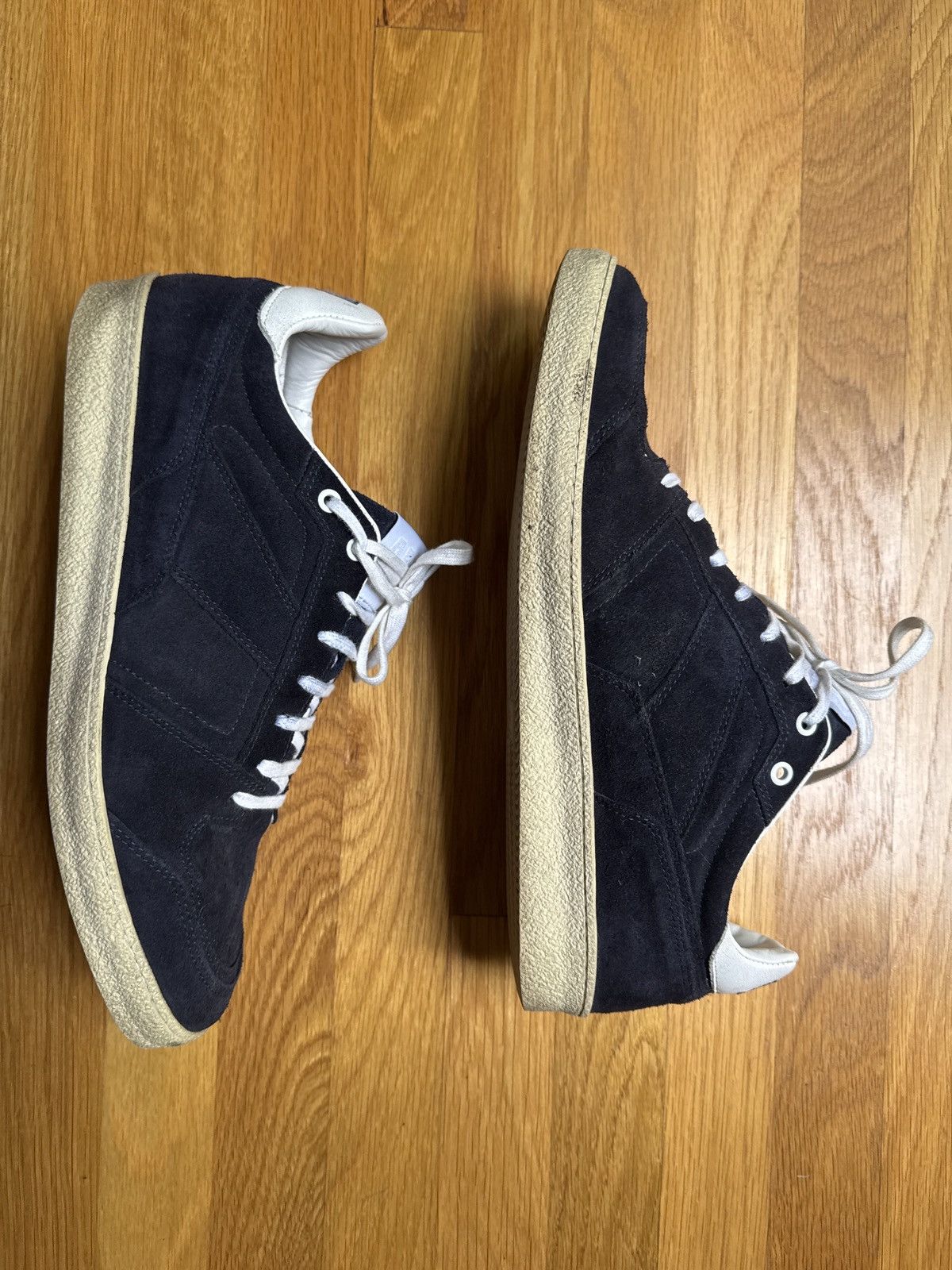 AMI AMI Blue Suede Sneakers US 12 Size US 12 / EU 45 - 4 Thumbnail
