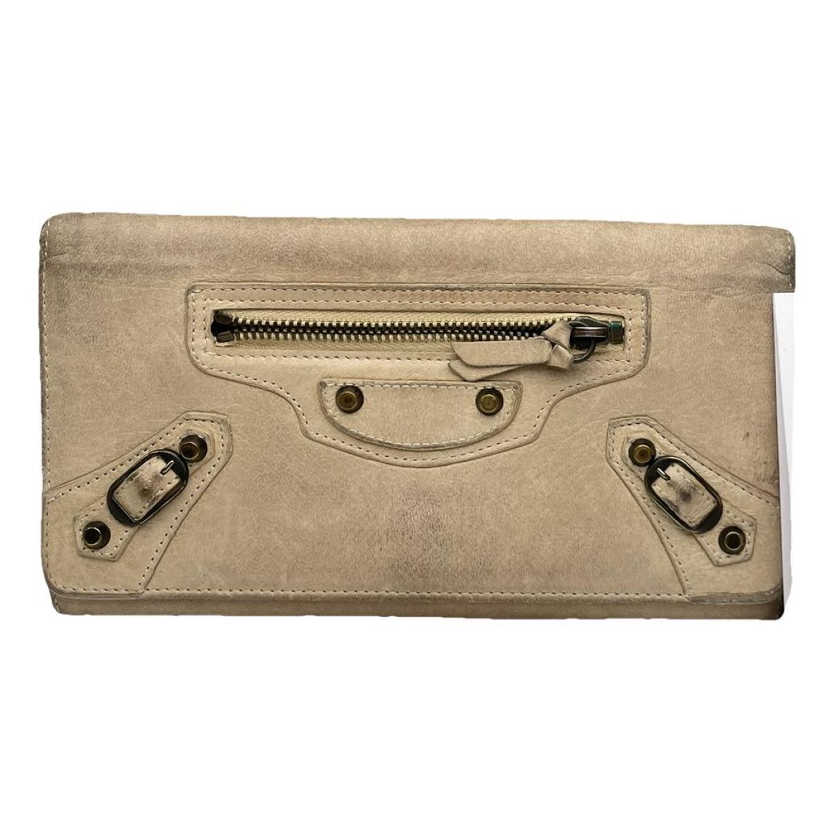 Balenciaga Beige Leather Wallet Size ONE SIZE - 1 Thumbnail