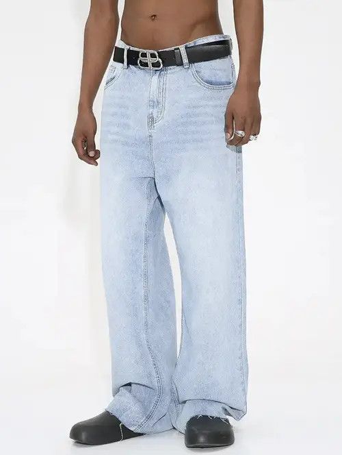 Jean Fujita x Jyoge Washed distressed loose baggy jeans y2k Size US 32 / EU 48 - 4 Thumbnail