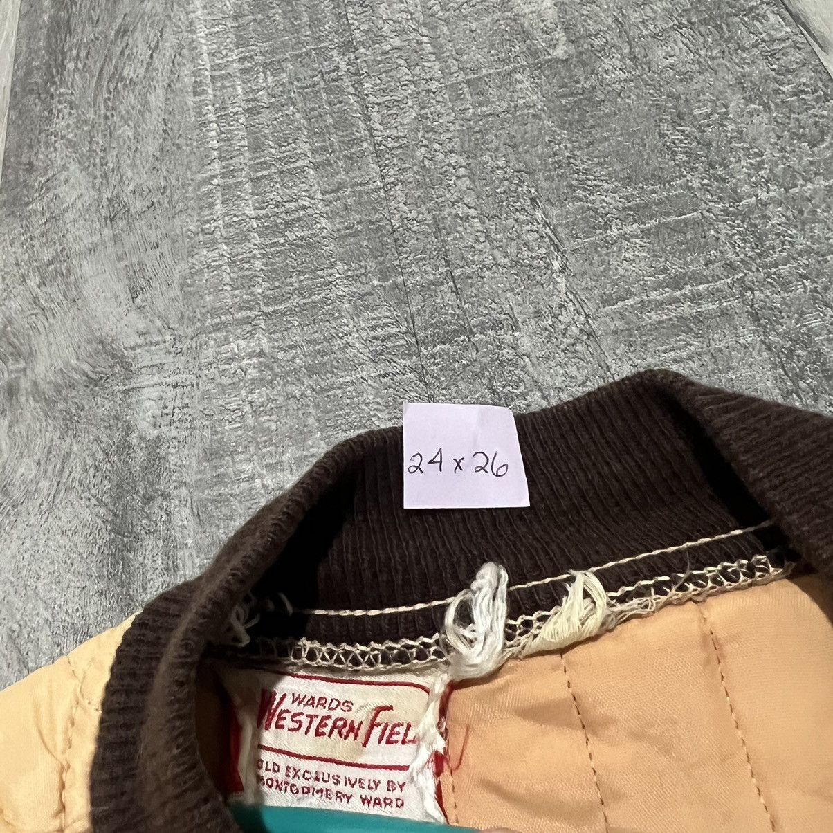 Original Montgomery × Vintage VTG Western Field Quilted Full Zip Beige Montgomery Ward Size US L / EU 52-54 / 3 - 5 Thumbnail