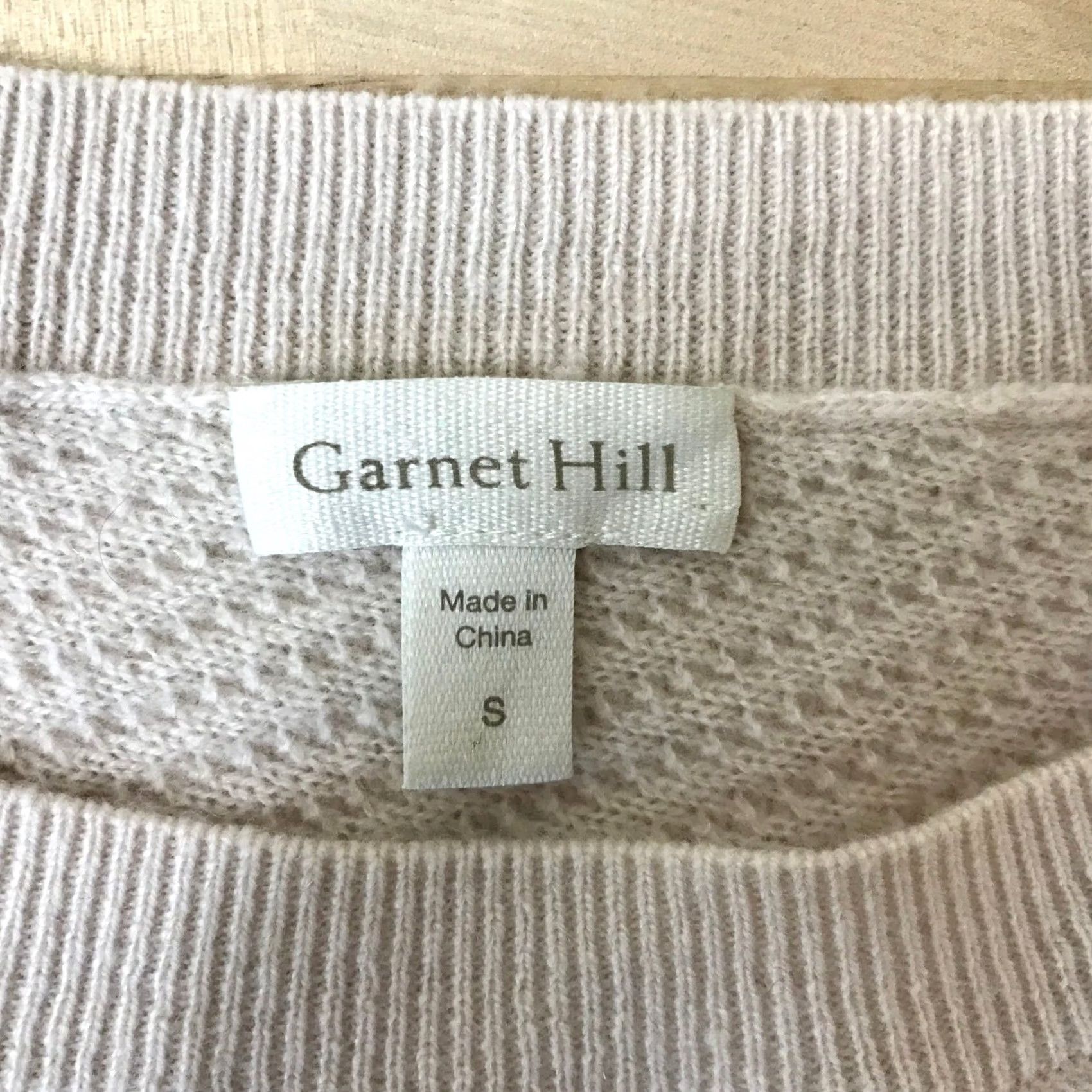 Vintage Garnet Hill Cream 100% Cashmere Diagonal Ribbed Dolman Sleeve Sweater Small Size S / US 4 / IT 40 - 7 Thumbnail