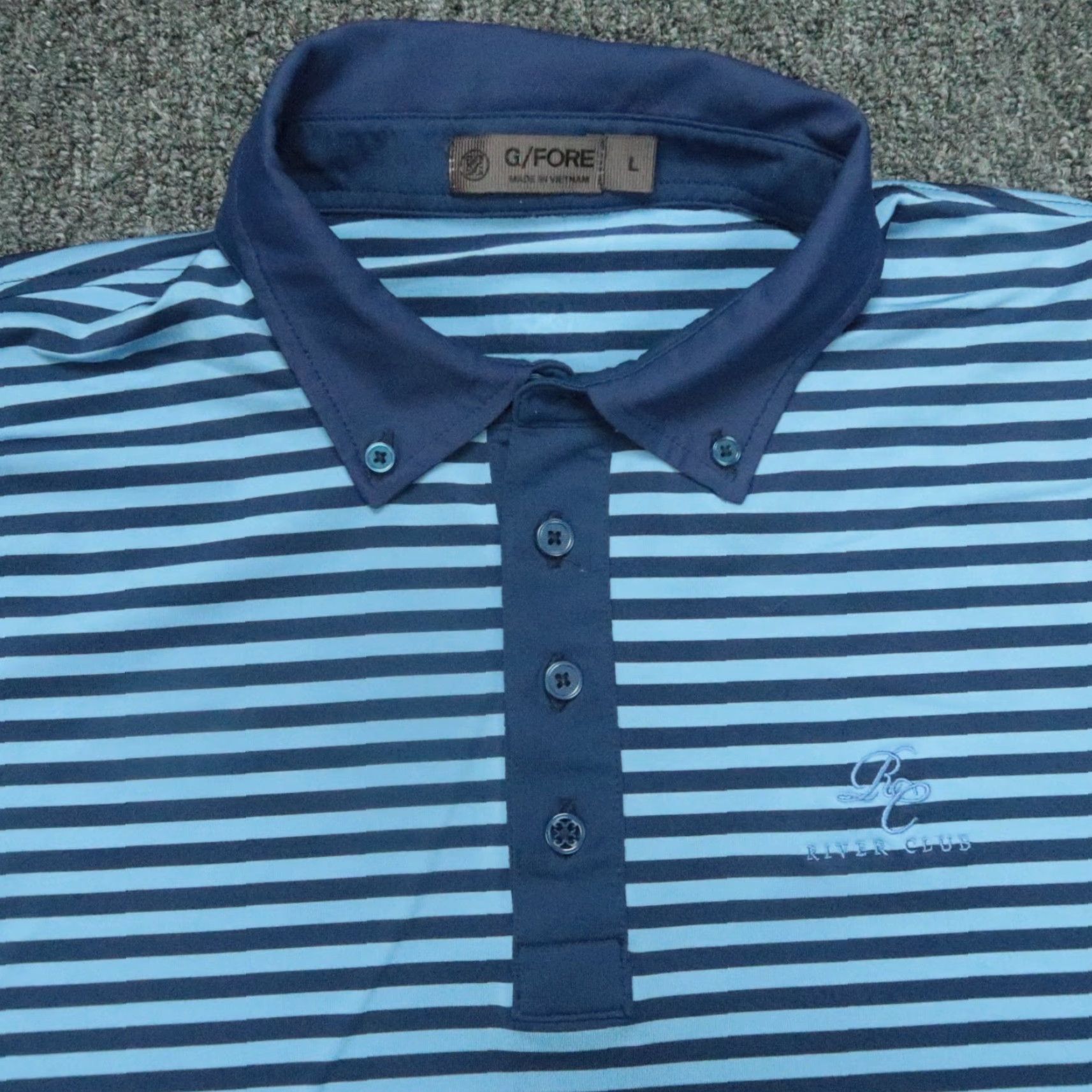G/FORE G/Fore Shirt Mens Large Blue Performance Golf Polo Short Sleeve River Club Shirt Size US L / EU 52-54 / 3 - 2 Thumbnail