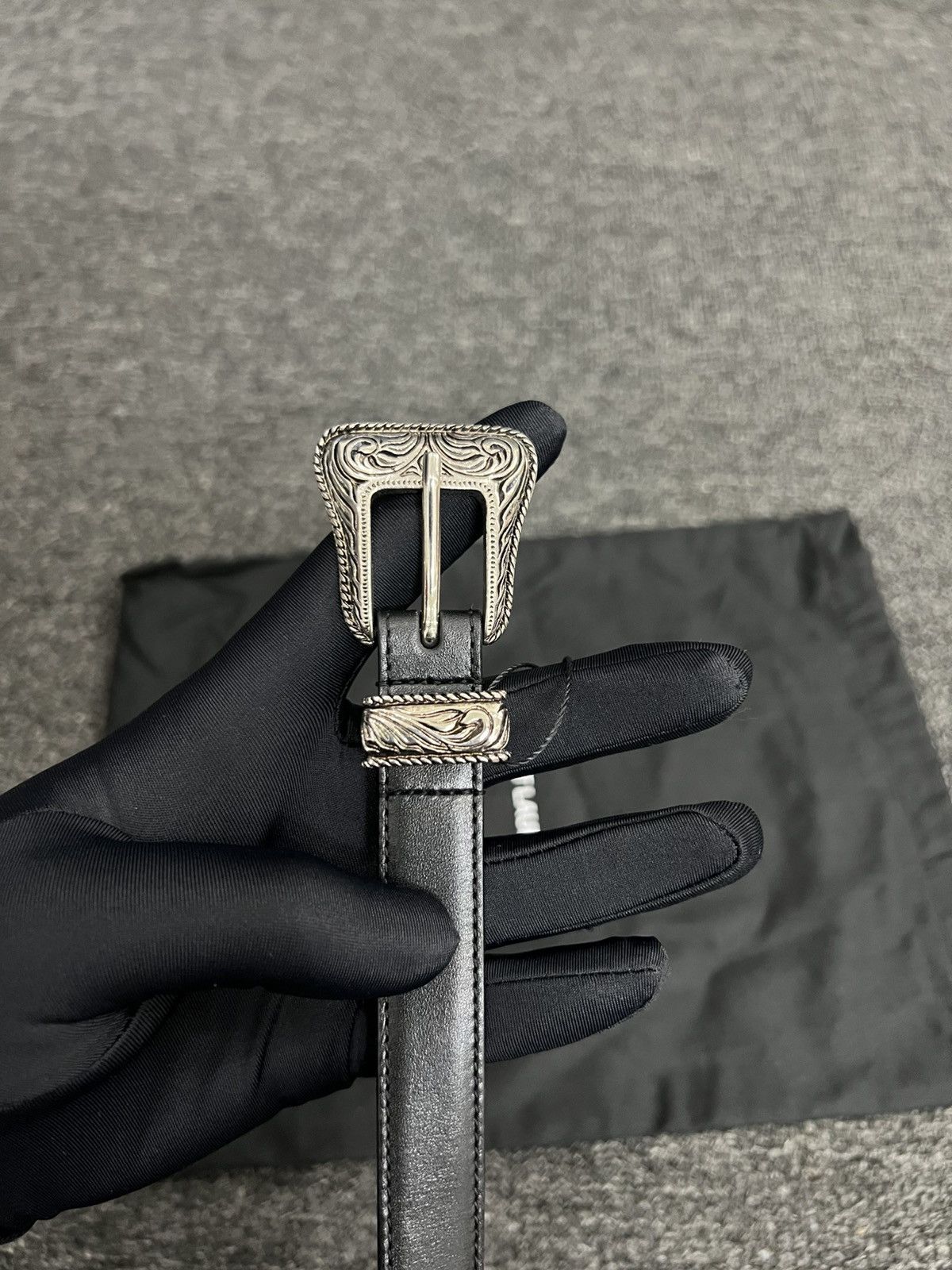 Hedi Slimane Saint Laurent Western Buckle Belt 2014ss Size ONE SIZE - 4 Thumbnail
