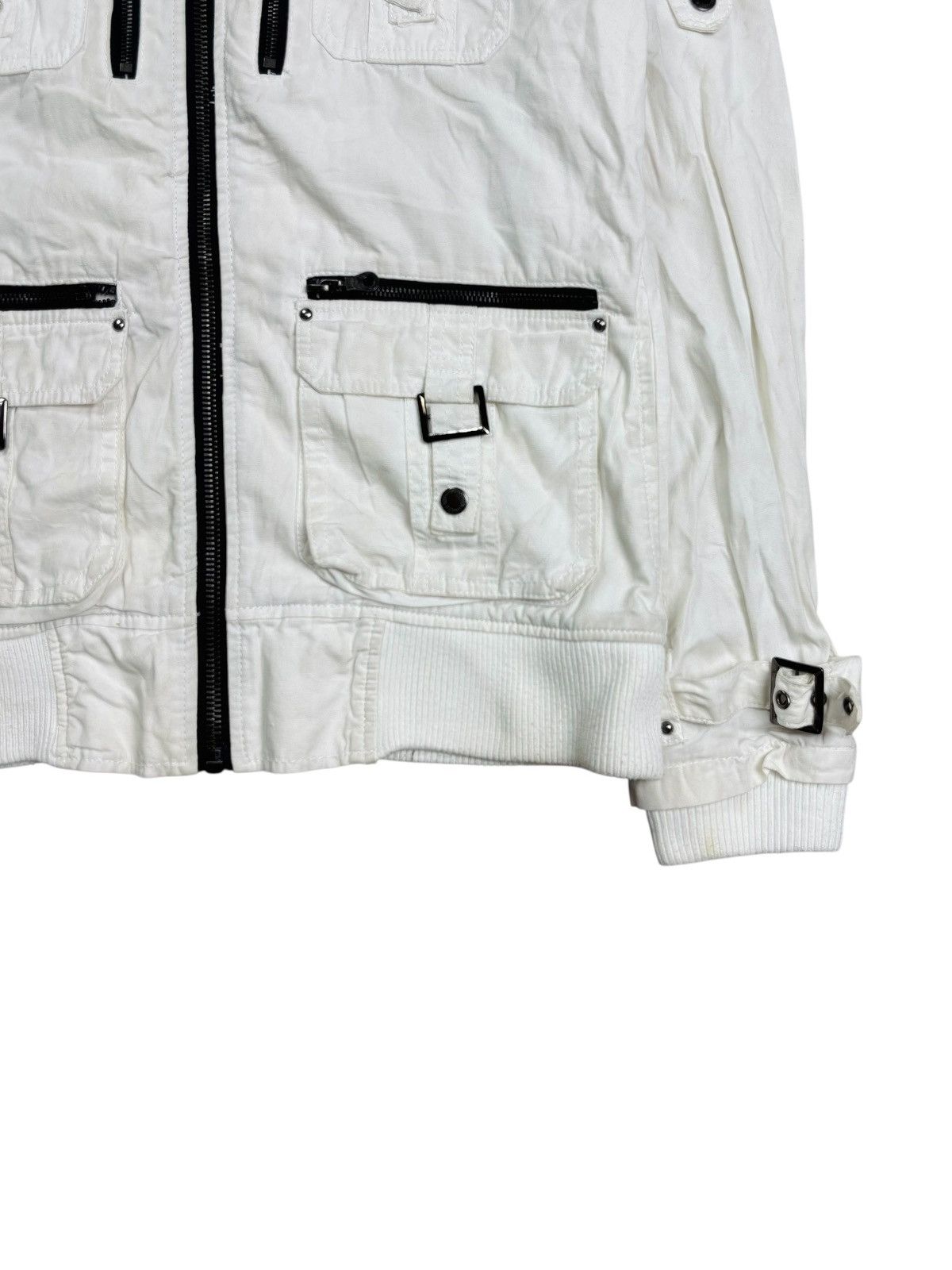 BUFFALO BOBS 2000s In The Attic - Apocalypse Style White Cargo Jacket Size US M / EU 48-50 / 2 - 6 Thumbnail