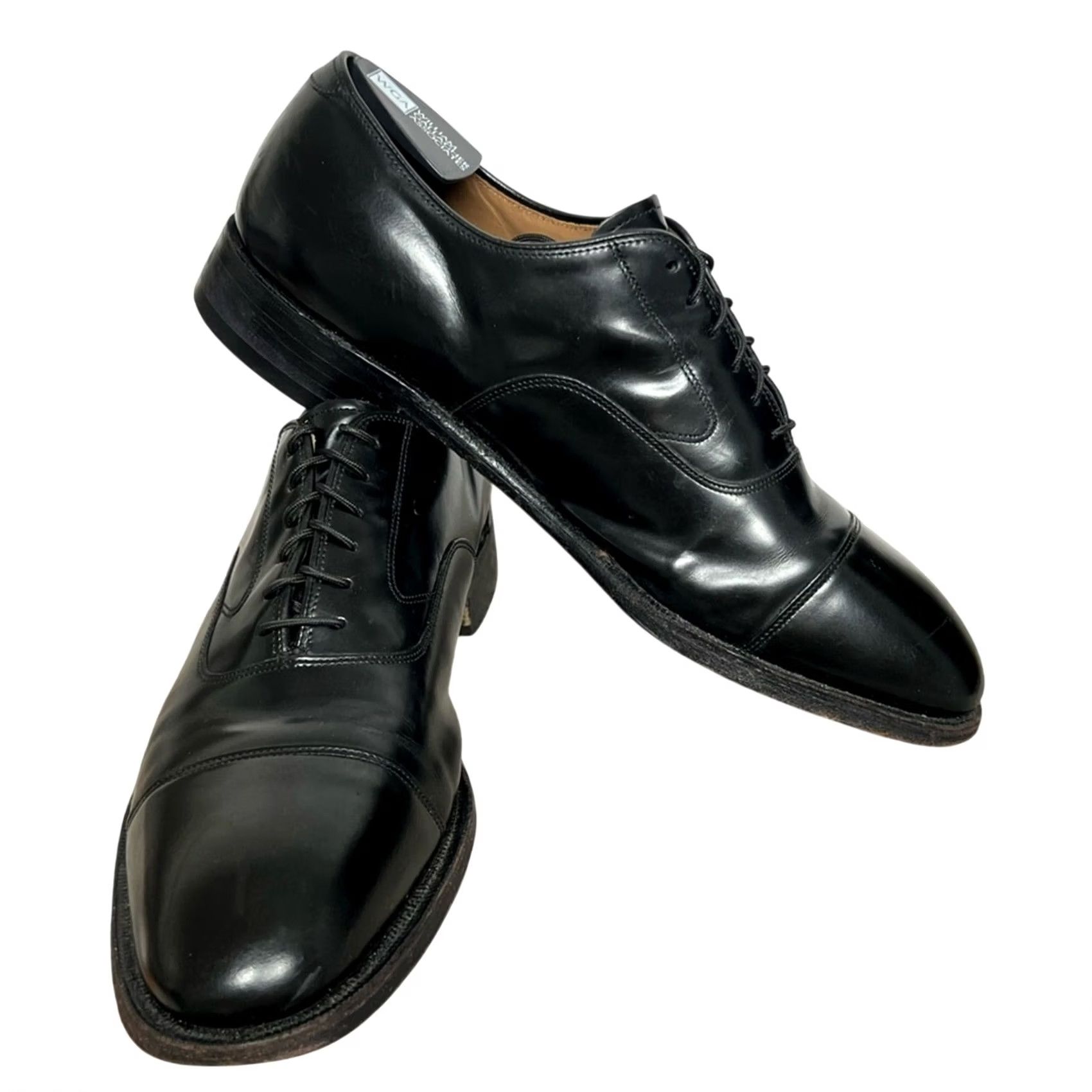 Johnston & Murphy Johnston & Murphy Mens Melton Oxford Cap Toe Shoes Black Size US 9 D Size ONE SIZE - 6 Thumbnail