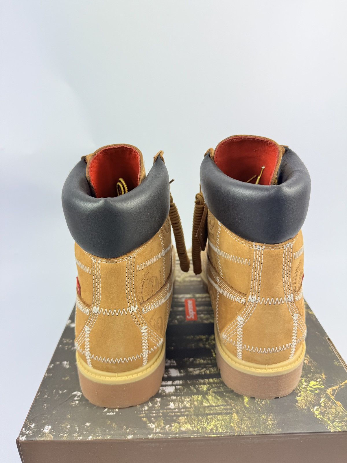 Timberland x SUPREME 6’’ PATCHWORK BOOTS Size US 9.5 / EU 42-43 - 4 Thumbnail