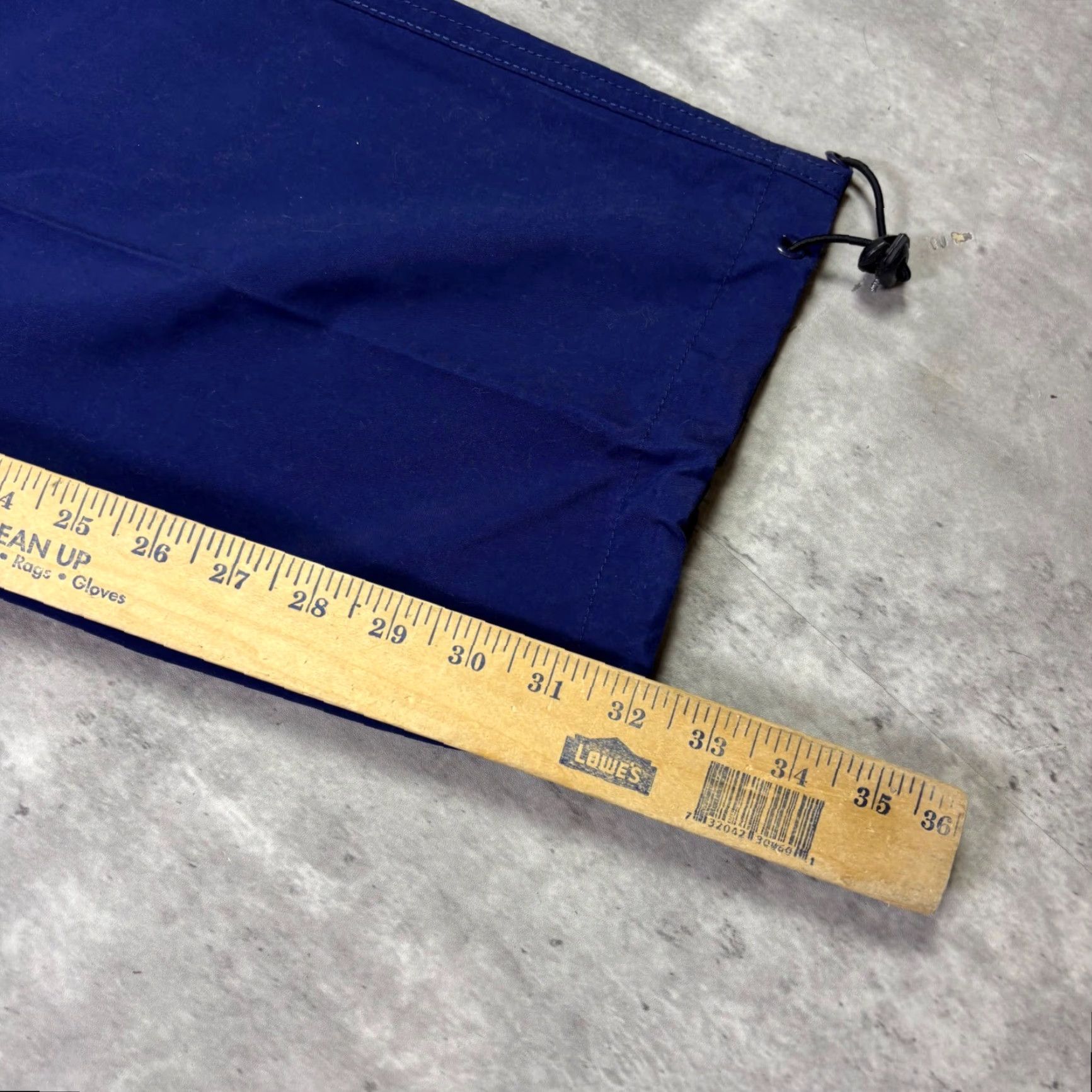 Burnside Burnside Mens Cargo Pants Navy Blue Size 32 Adjustable Bungee Hem Straight Leg Cargo Pants Casual Travel Workwear Mens Navy Blue 32 Size US 33 - 5 Thumbnail