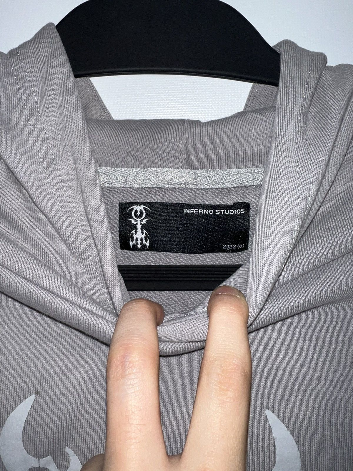 Designer × Japanese Brand umainferno grey hoodie Size US M / EU 48-50 / 2 - 5 Thumbnail