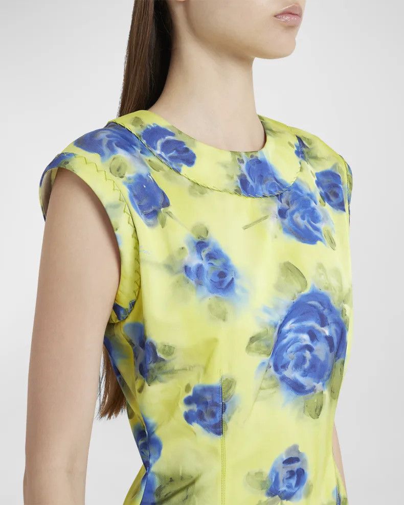 Marni o1w1db10125 Floral Print Top in Multicolor Size XL / US 12-14 / IT 48-50 - 7 Thumbnail