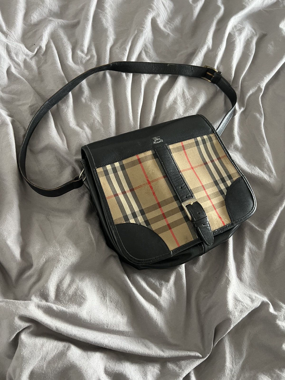 Burberry × Designer × Vintage Burberry Bag Vintage Nova Check London Y2k Size ONE SIZE - 6 Thumbnail