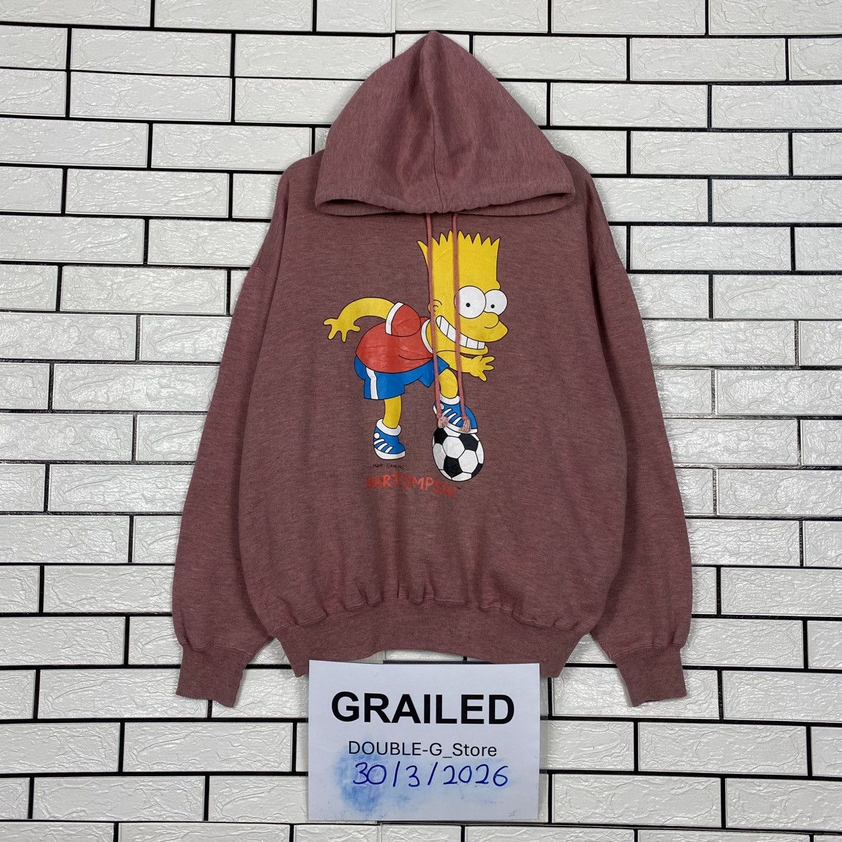 Japanese Brand 📌Vintage Hoodie Pull Over Bart Simpsons Big Logo Size US L / EU 52-54 / 3 - 1 Thumbnail