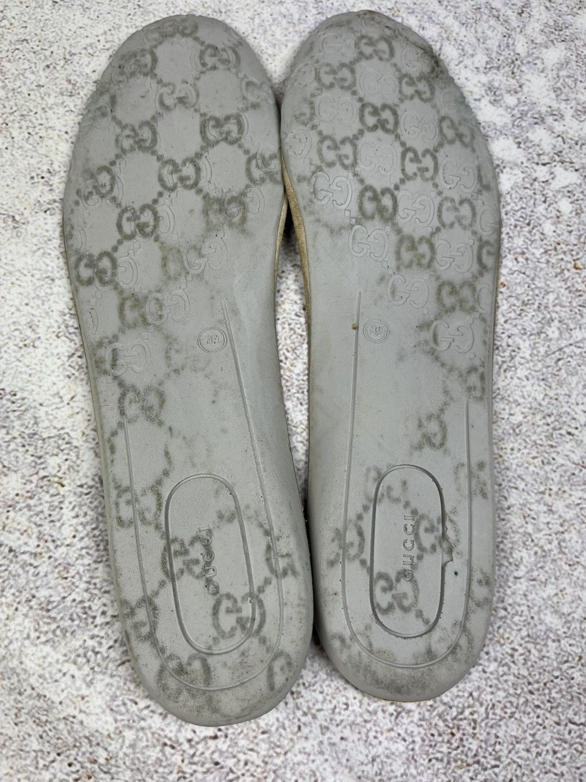 Gucci Gucci Canvas Leather Trim Embellishment Sneakers Women's 9 Size US 9 / IT 39 - 13 Thumbnail