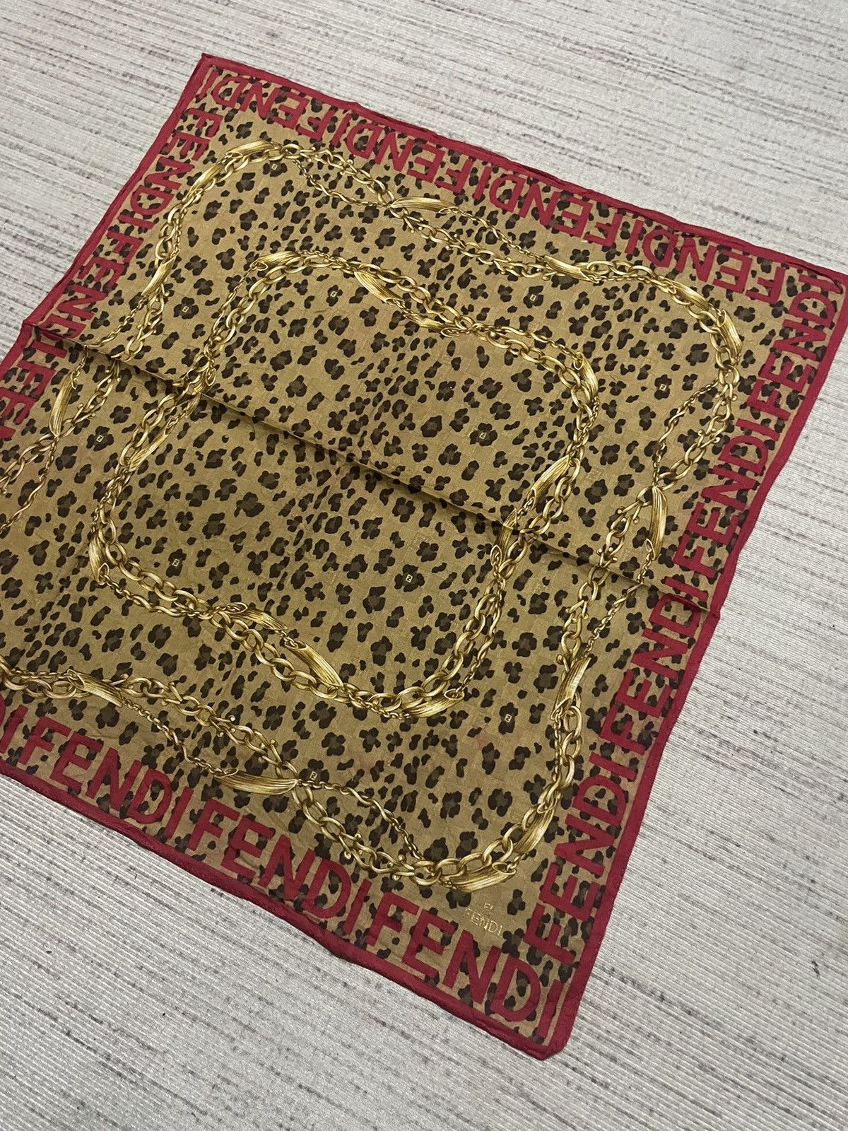 Fendi Vintage Fendi Handkerchief Bandana Size ONE SIZE - 2 Thumbnail